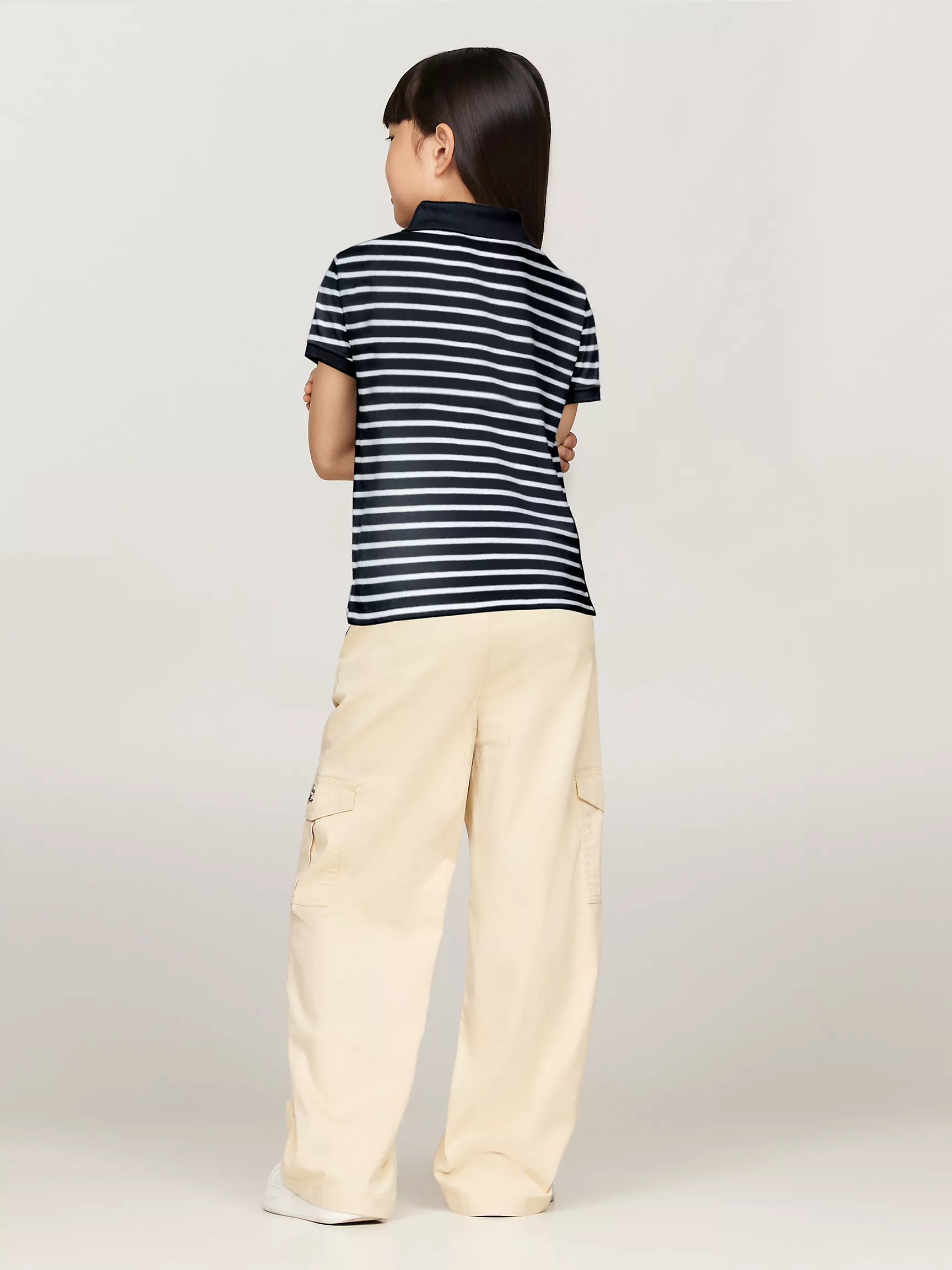 Рубашка-поло для девочек Tommy Hilfiger, Детское полосатое поло