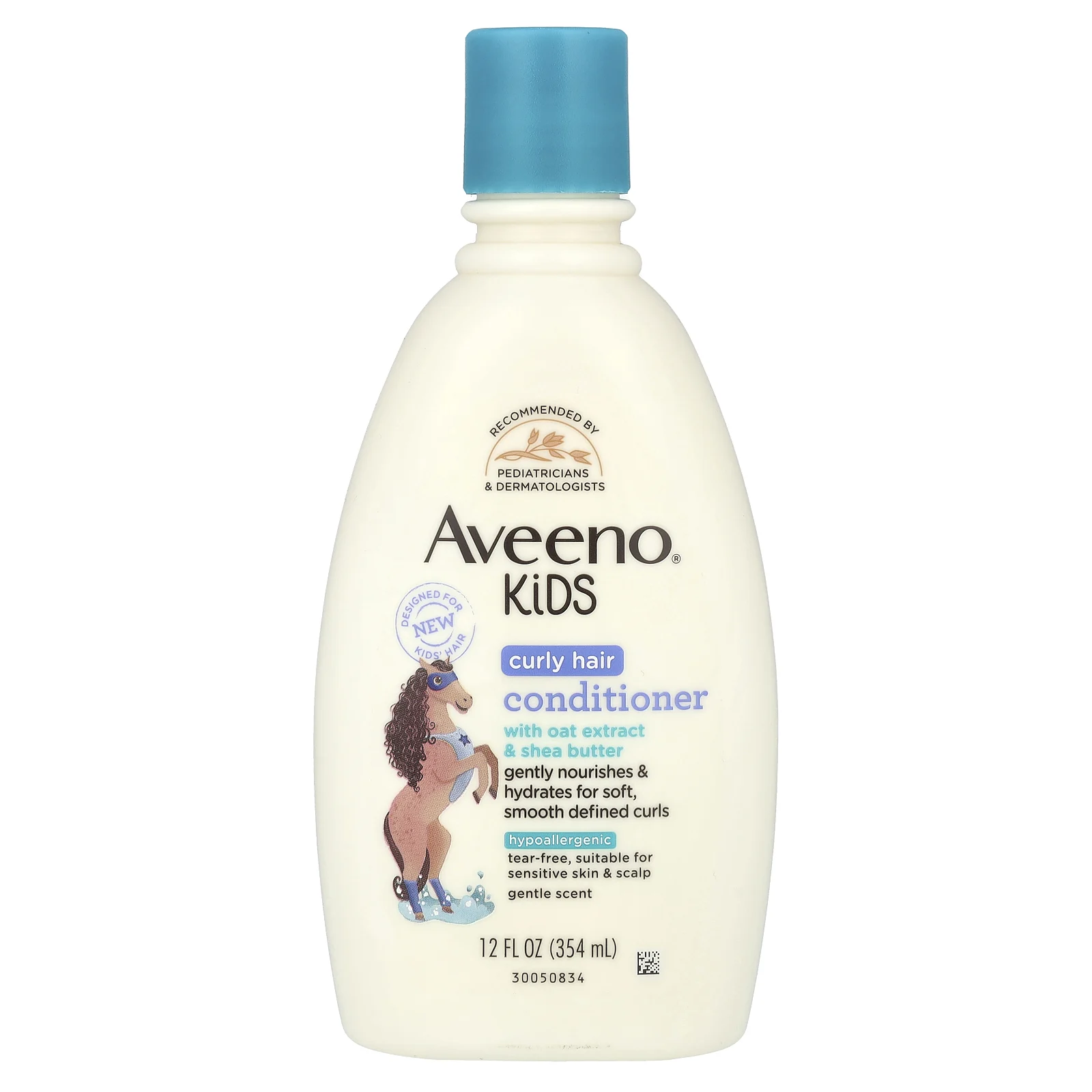 Aveeno, Для детей, кондиционер для вьющихся волос с экстрактом овса и маслом ши, 354 мл (12 жидк. Унций)