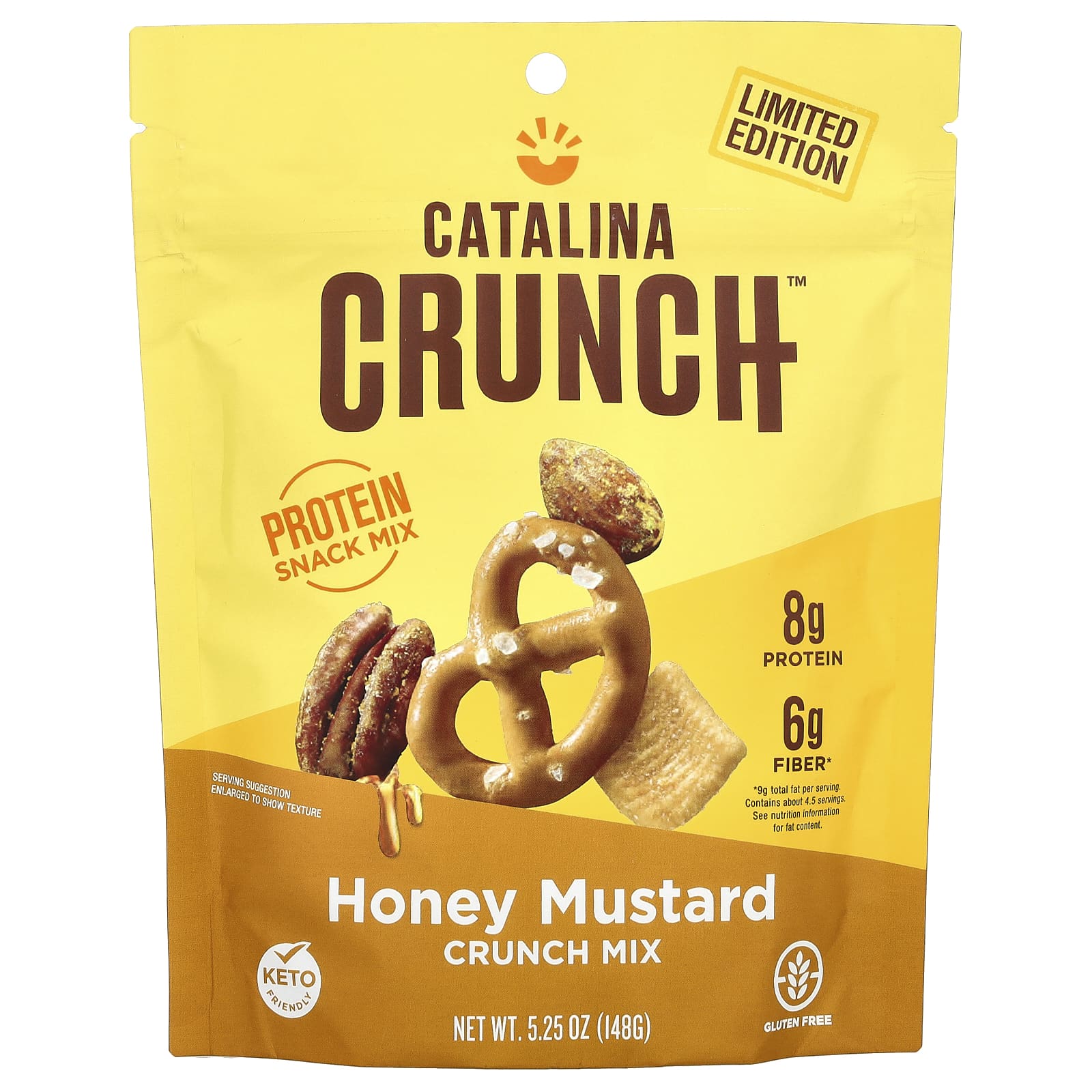 Catalina Crunch, Crunch Mix, медовая и горчица, 148 г (5,25 унции)