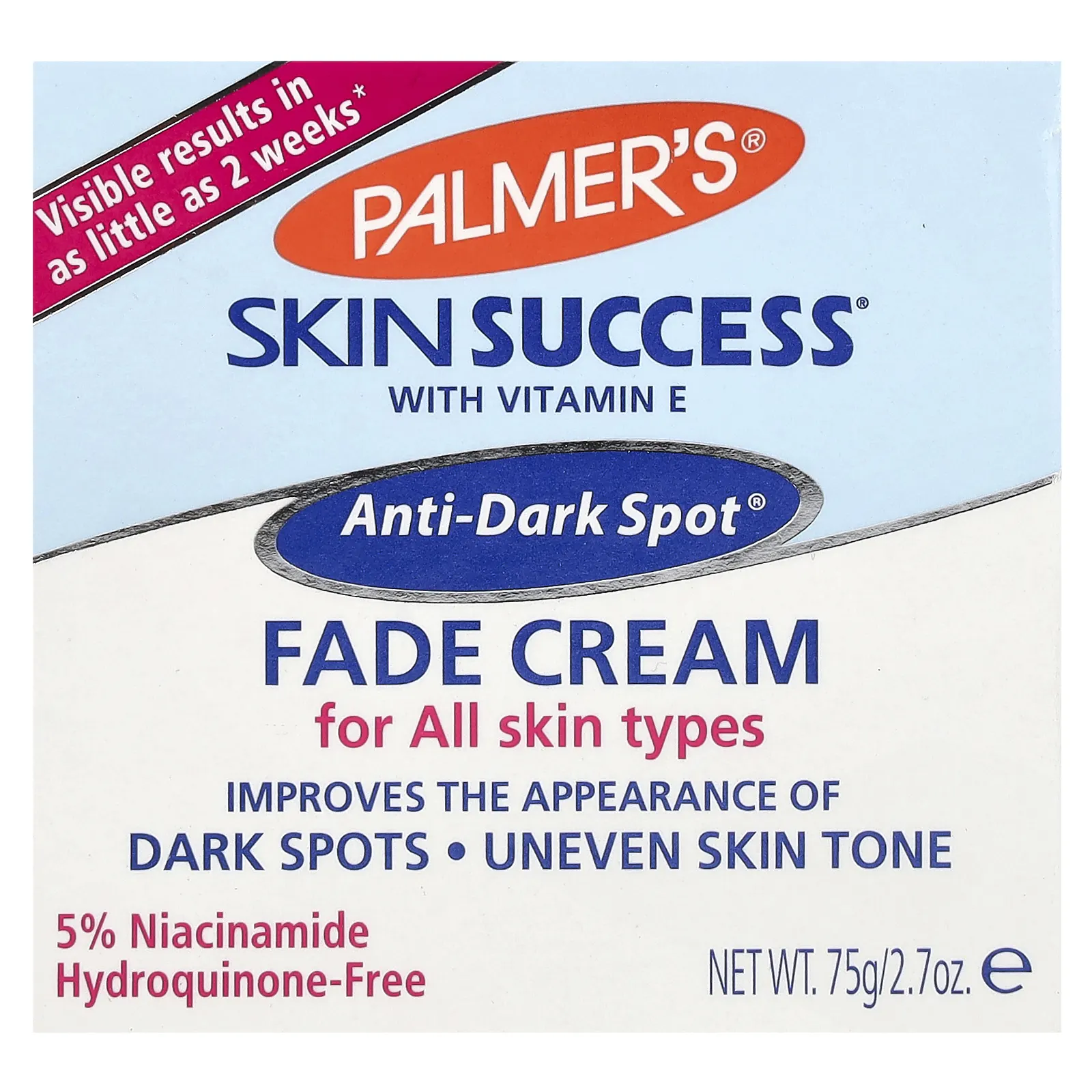 Palmer's, Skin Success With Vitamin E, Крем для лица против темных пятен, 2,7 унции (75 г)