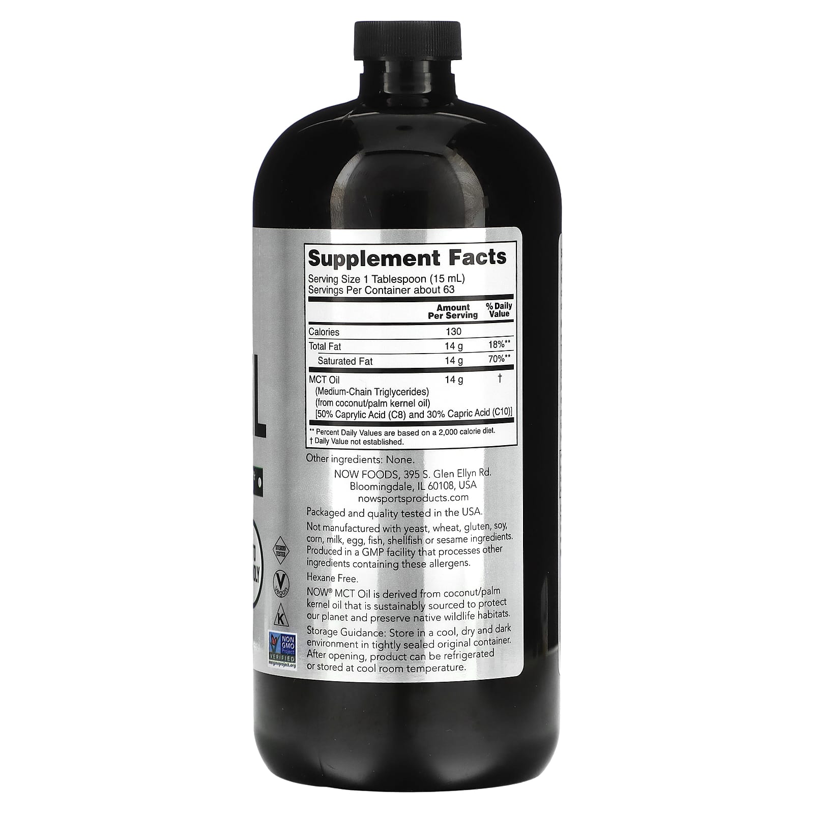 NOW Foods, Sports, масло со среднецепочечными триглицеридами, 946 мл (32 жидк. унции)