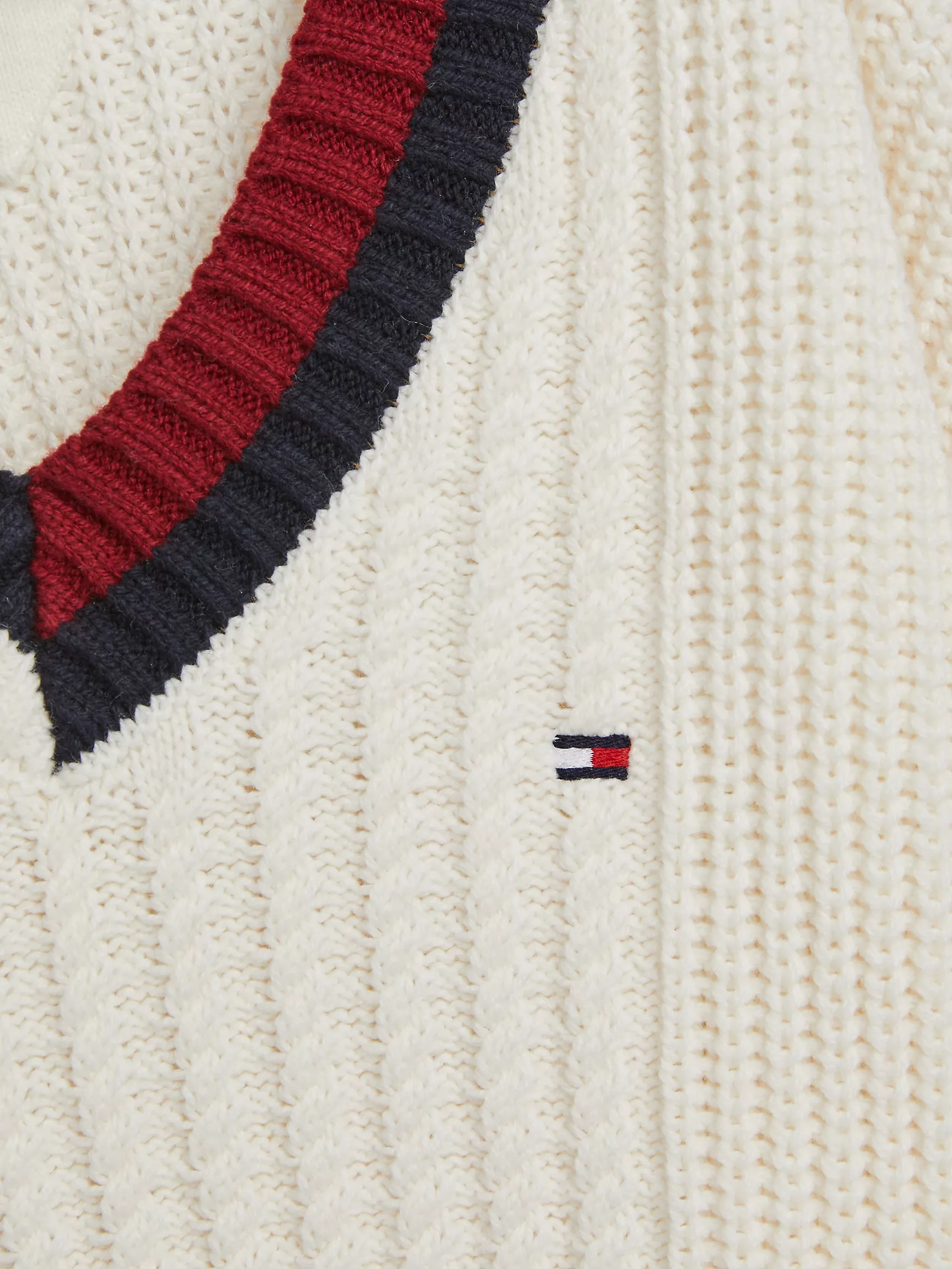 Свитер для девочки Tommy Hilfiger, Детский объемный свитер с узором "косы"