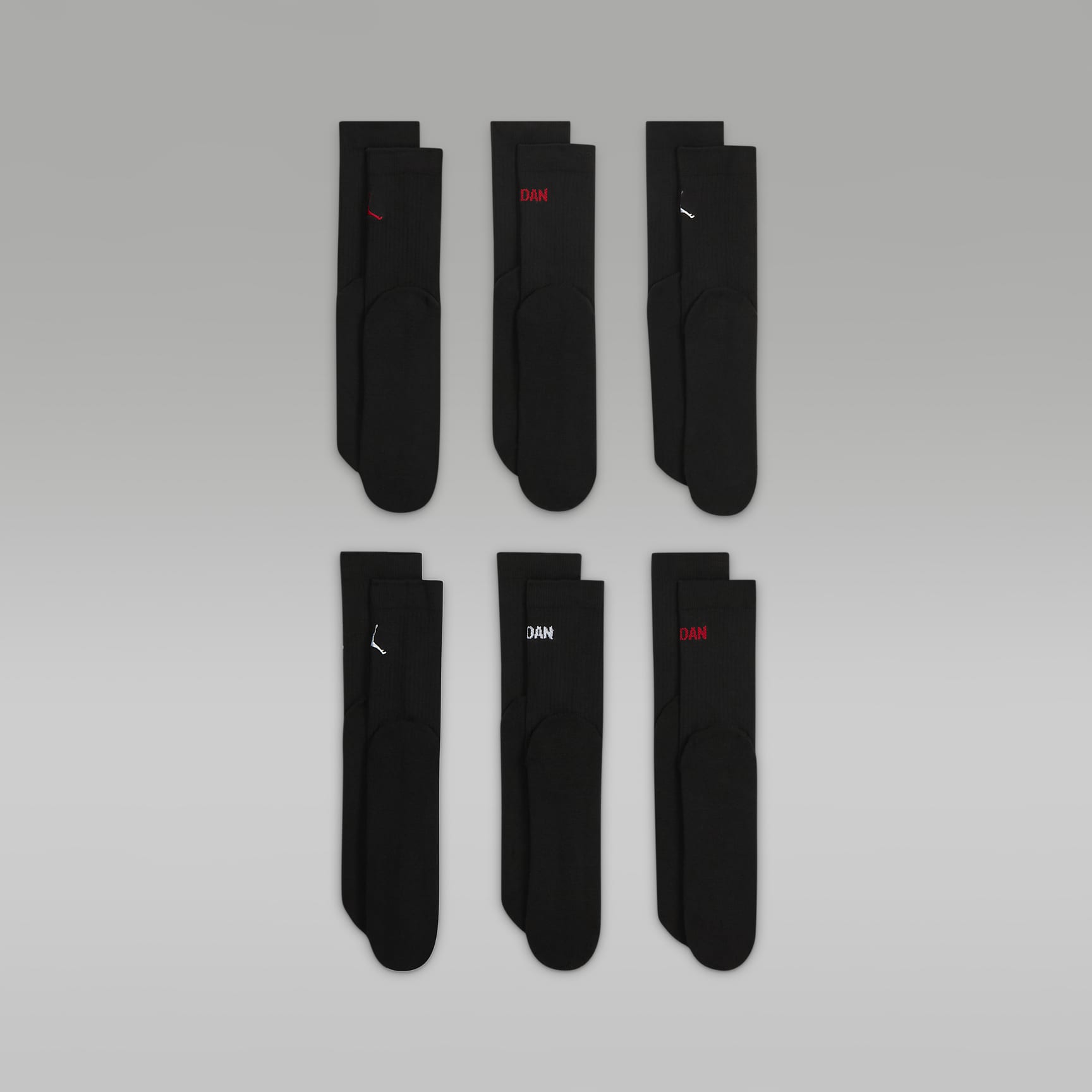 Jordan Big Kids' Legend Crew Socks (6 Pairs)
