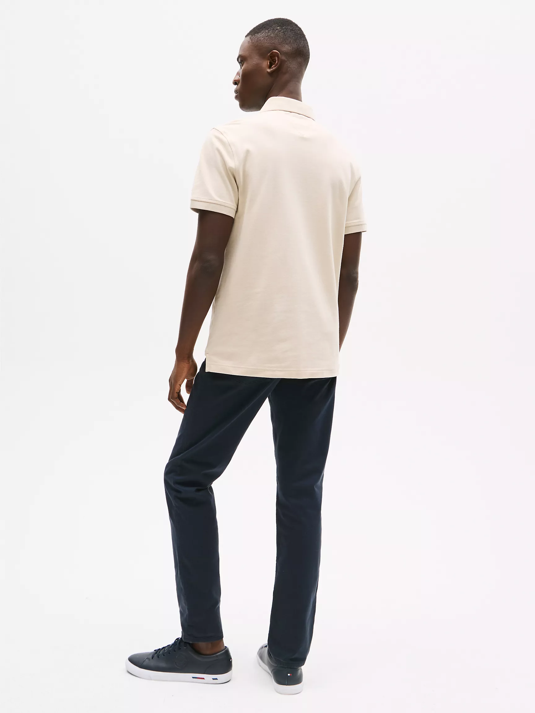 Мужское поло Tommy Hilfiger, Приталенное эластичное поло из пике