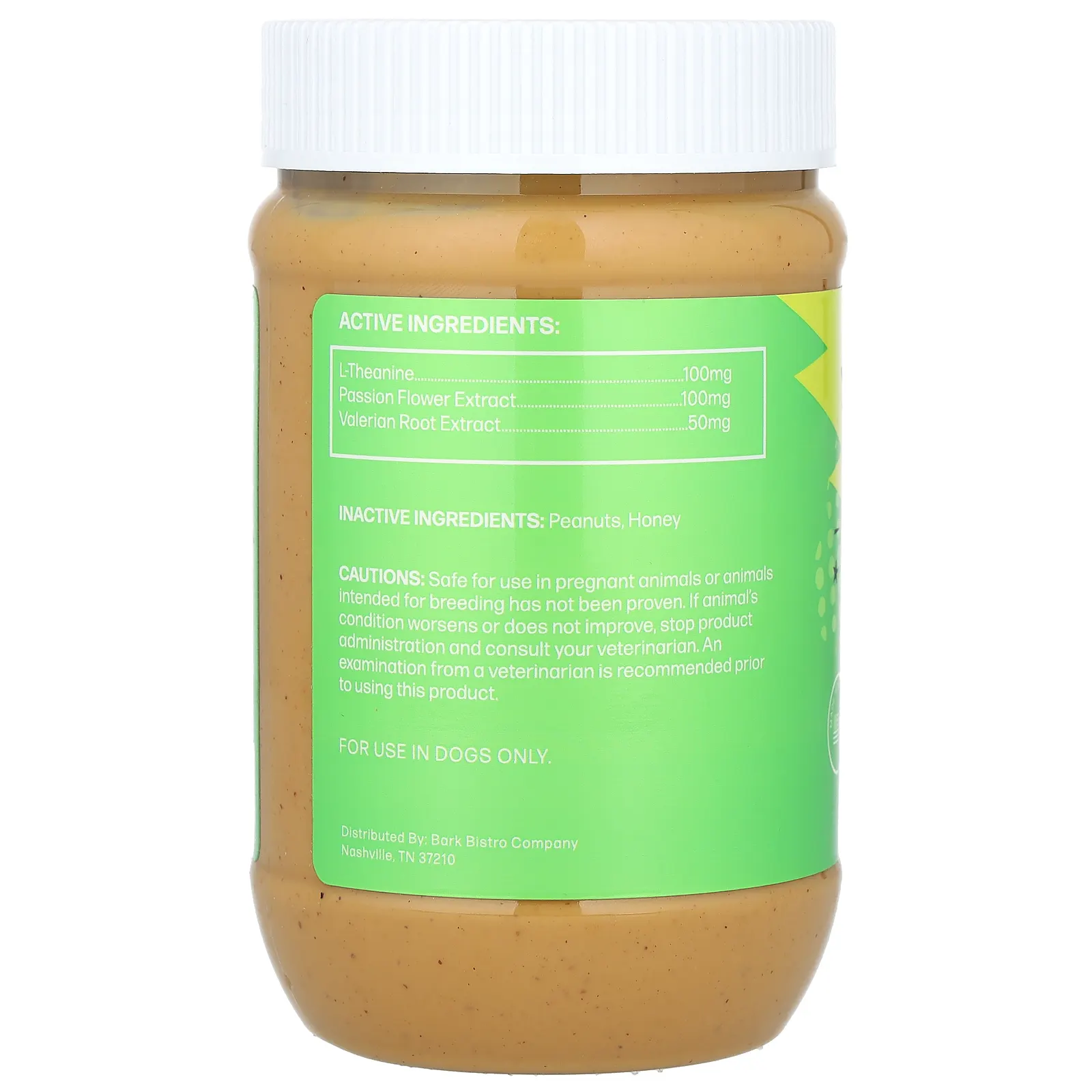 Bark Bistro, Relax Budder, для собак, арахисовая паста, 480 г (17 унций)