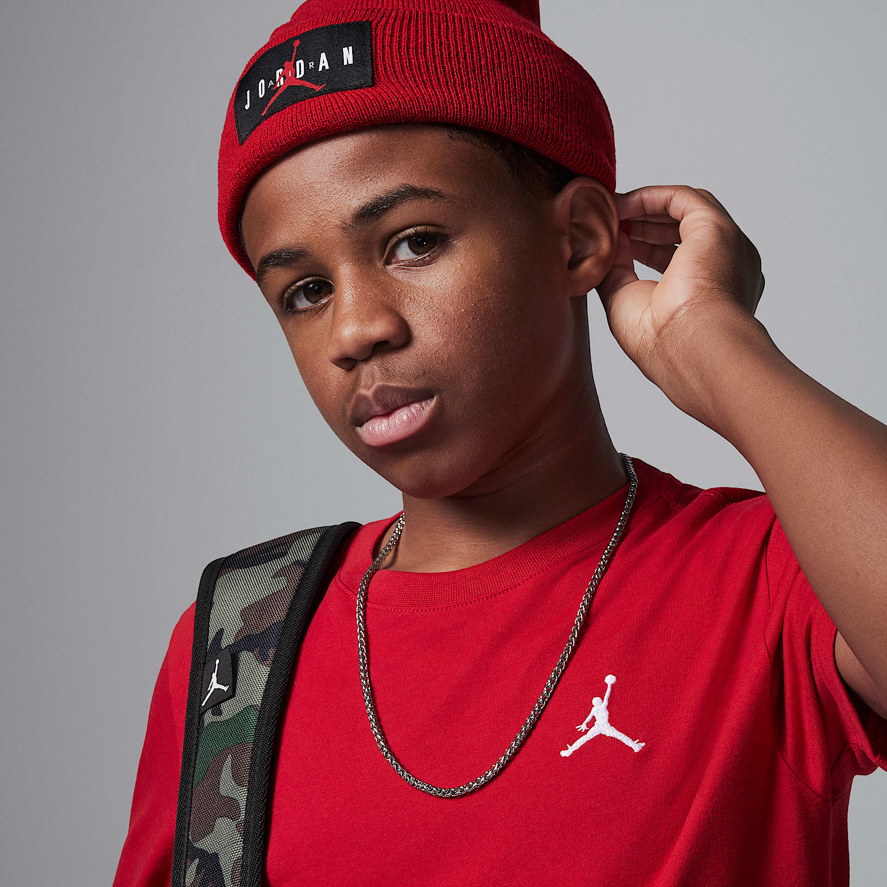 Jordan Big Kids' Jumpman Air Embroidered T-Shirt