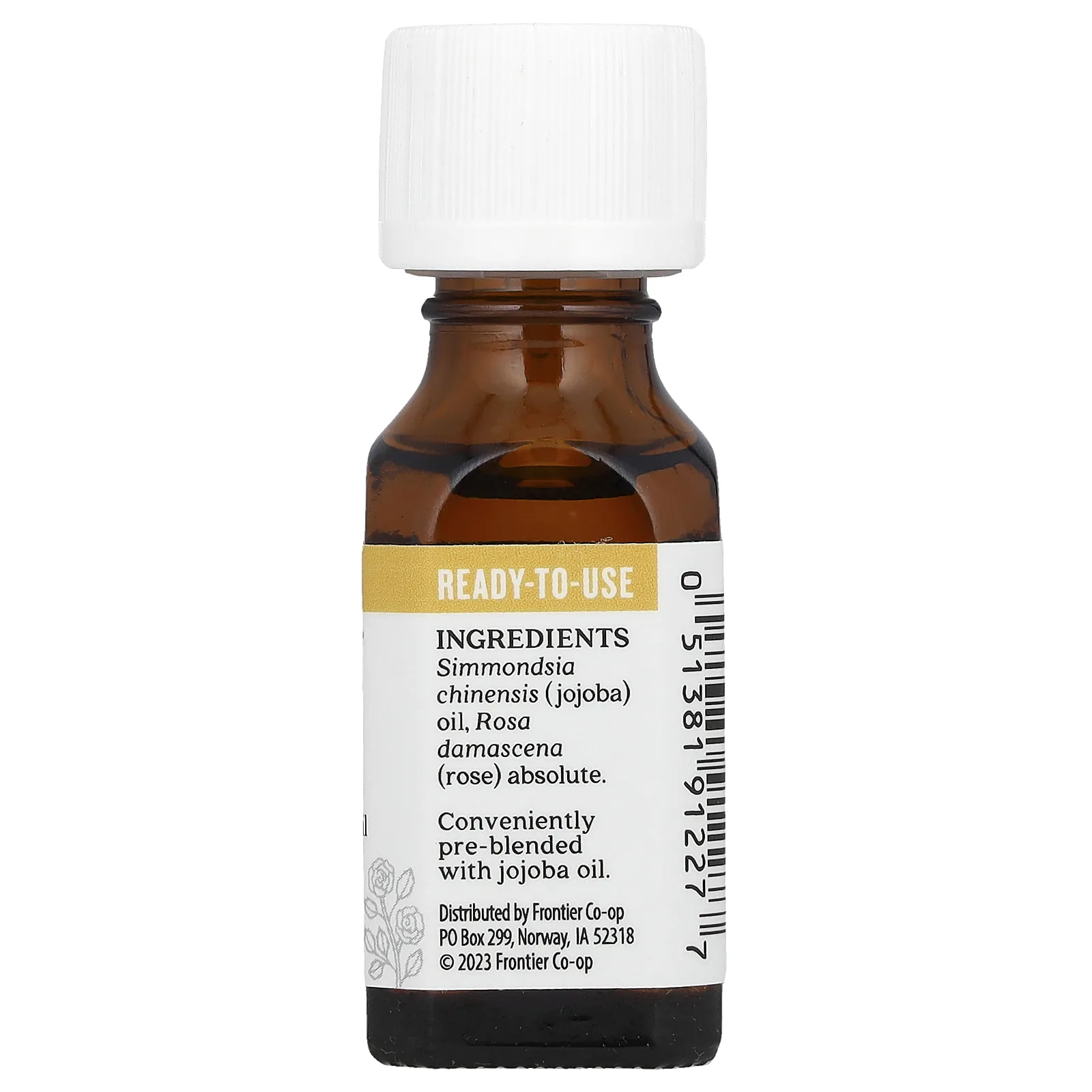 Aura Cacia, Чистое эфирное масло в масле жожоба, абсолют розы, 15 мл (0,5 жидк. Унции)