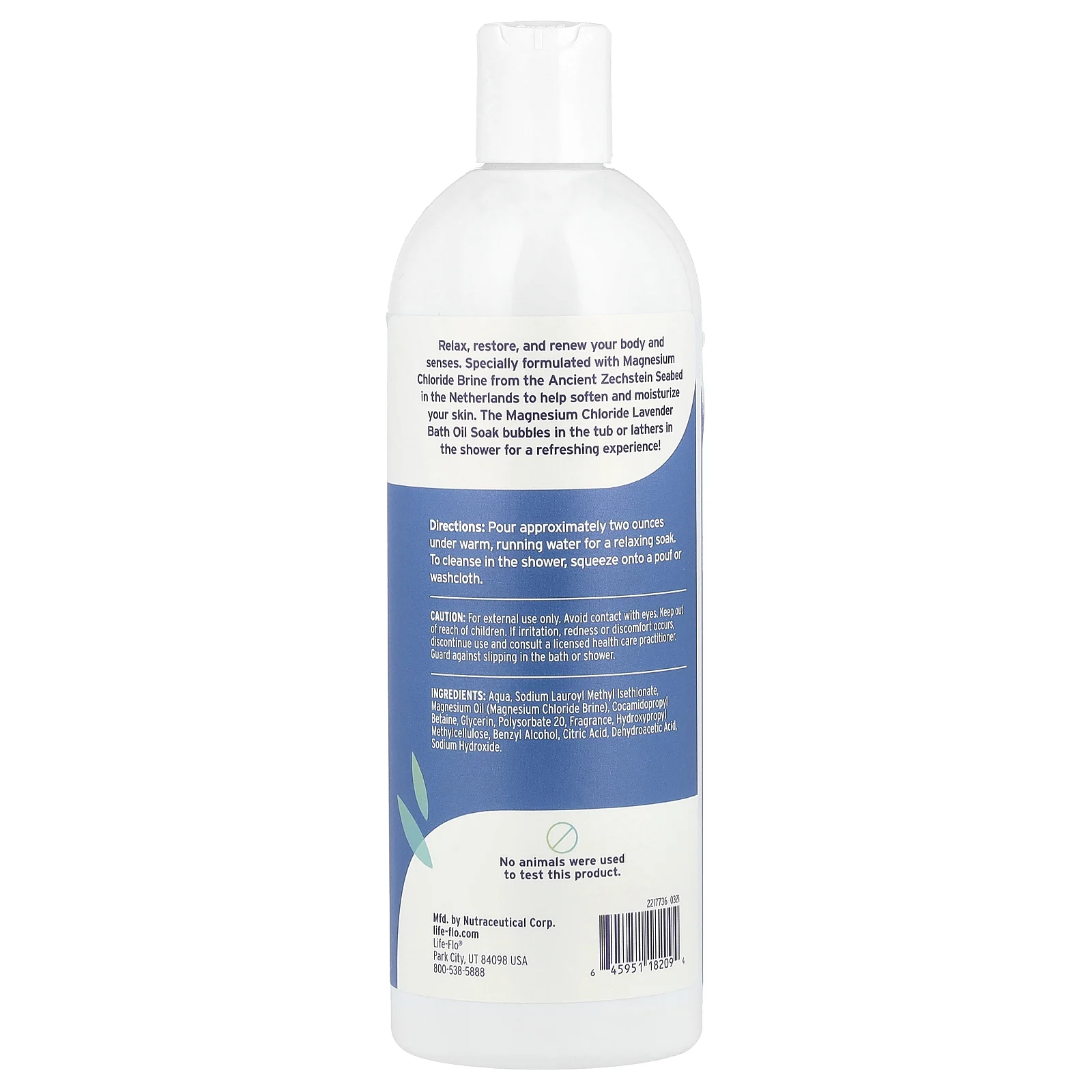 Life-flo, Магниевое масло для ванн, лаванда, 473 мл (16 жидк. Унций)