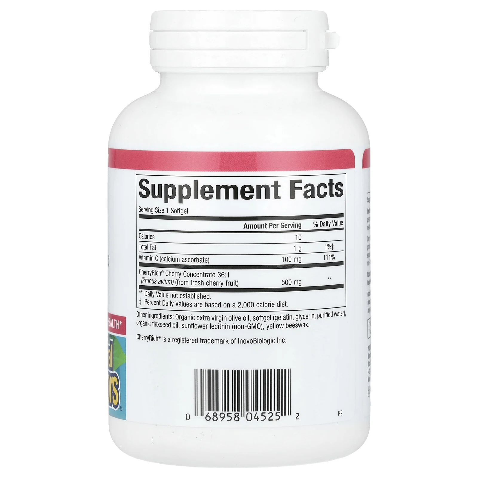 Natural Factors, концентрат вишни, супер эффективность, 500 мг, 90 капсул