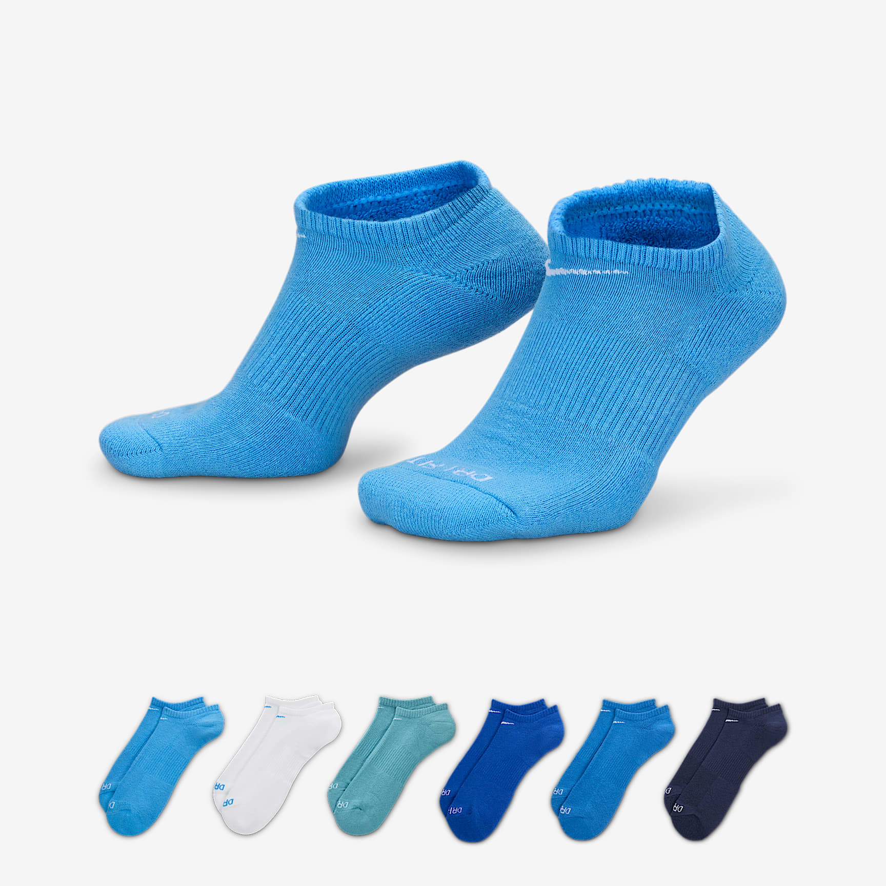 Nike Everyday Plus Cushioned Training No-Show Socks (6 Pairs)