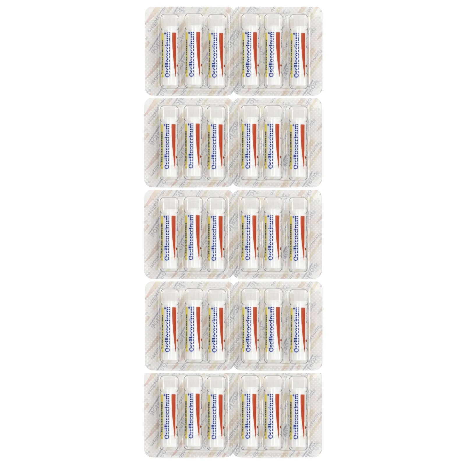 Boiron, Oscillococcinum, средство для облегчения симптомов гриппа, для особ старше 2 лет, 30 быстрорастворимых гранул по 1,13 г (0,04 унции)