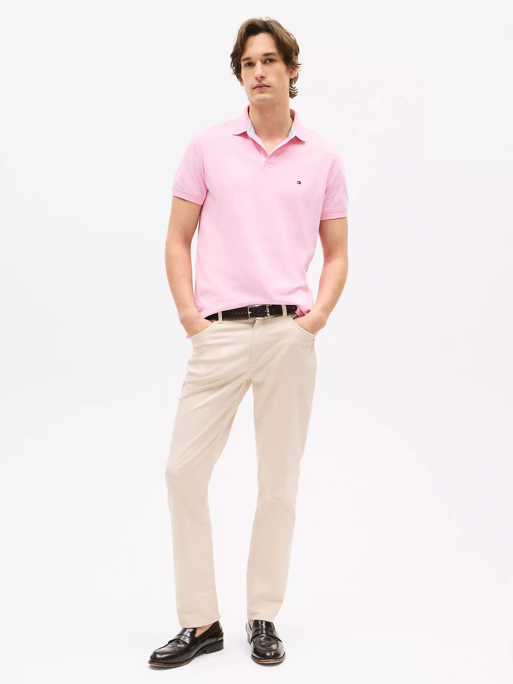 Мужское поло Tommy Hilfiger, Эластичное поло стандартного кроя Tommy