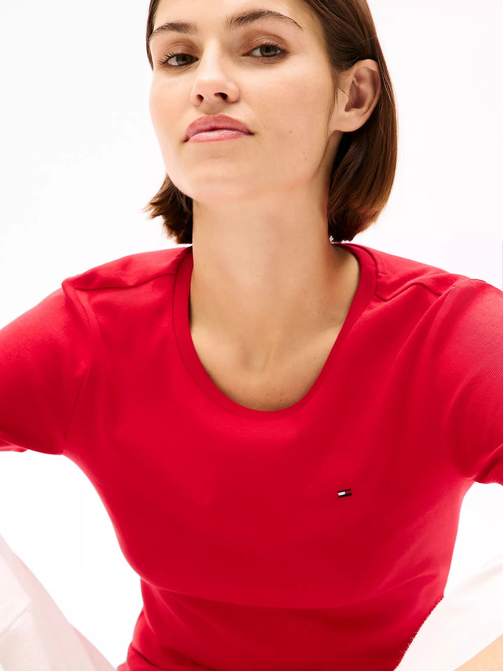 Женская футболка Tommy Hilfiger, Любимая футболка с круглым вырезом