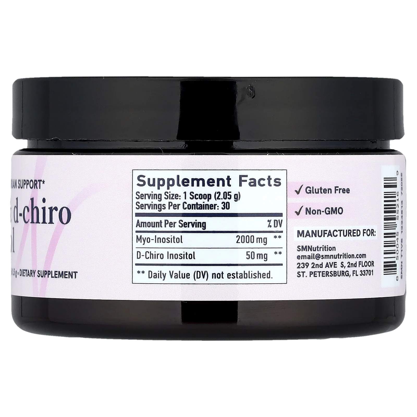 SMNutrition, Мио и D-хиро-инозит, 61,5 г (2,17 унции)