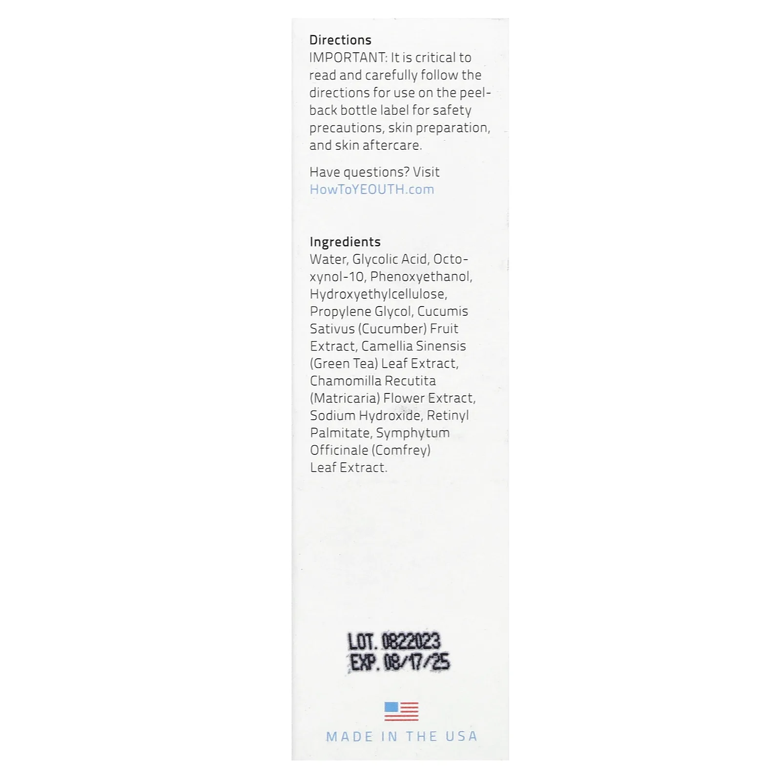 Yeouth, гель-пилинг с 30% гликолевой кислотой, 30 мл (1 жидк. унции)