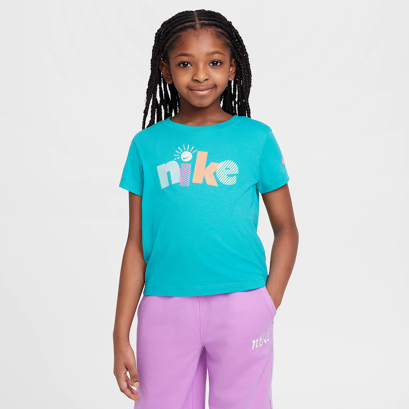 Nike Sunny Swoosh Little Kids' Graphic T-Shirt