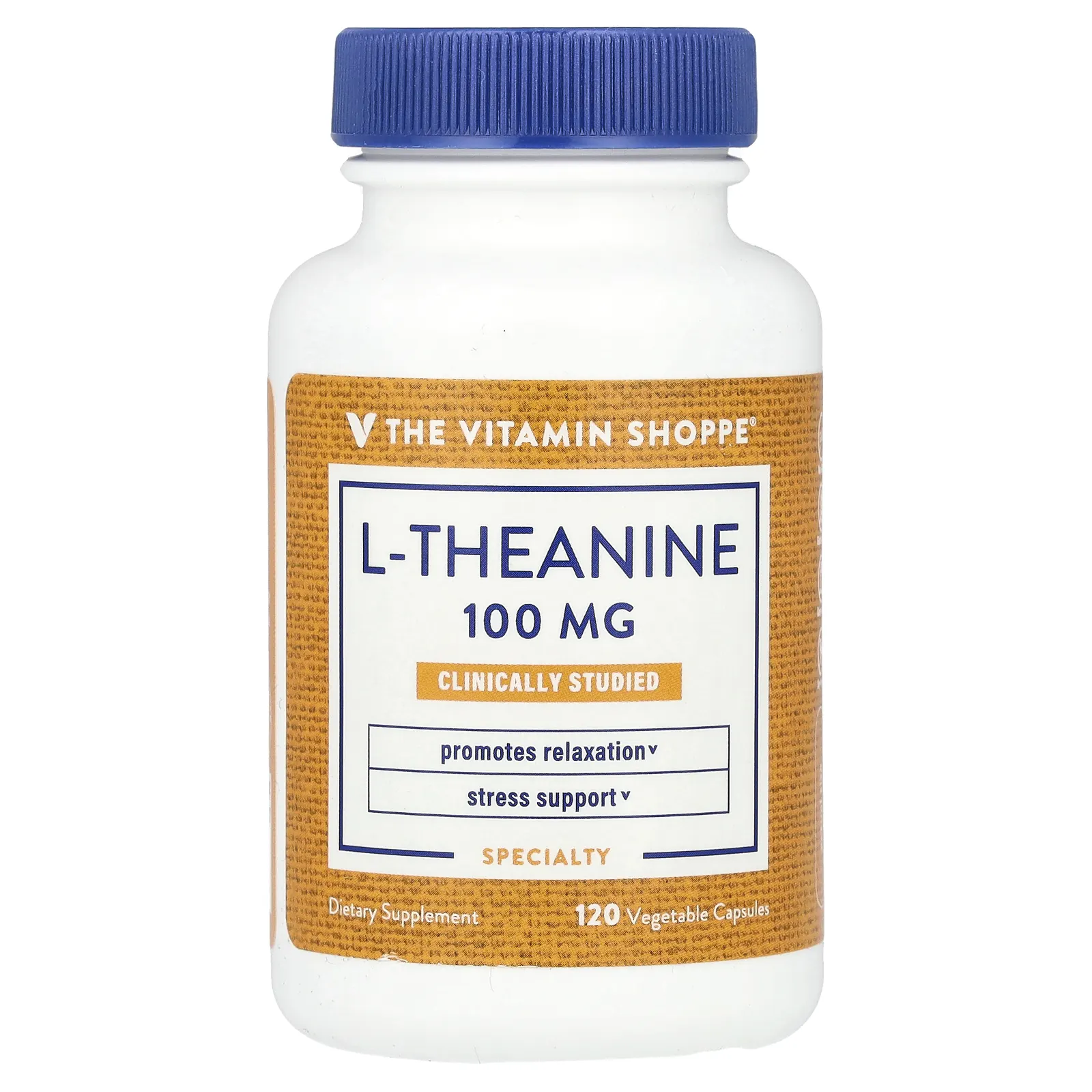The Vitamin Shoppe, L-теанин, 100 мг, 120 растительных капсул