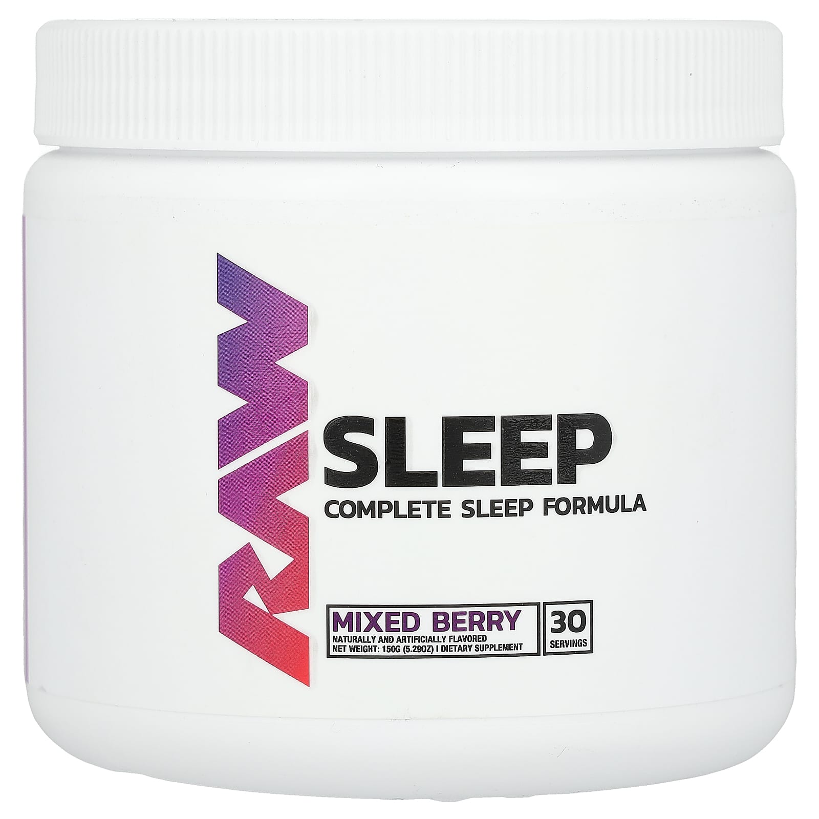 Raw Nutrition, Sleep, ягодное ассорти, 150 г (5,29 унции)