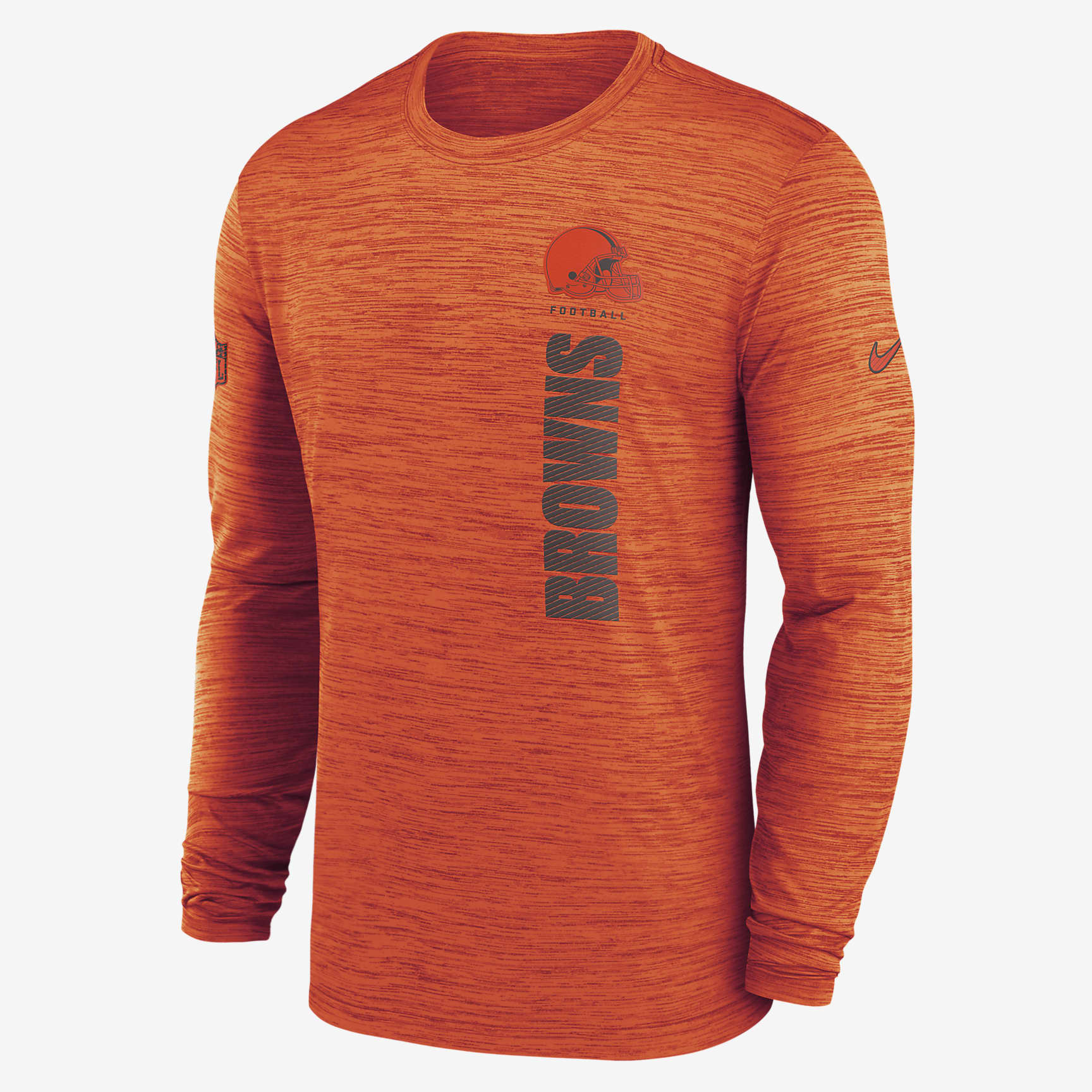 Cleveland Browns Sideline Velocity Men's Nike Dri-FIT NFL Long-Sleeve T-Shirt