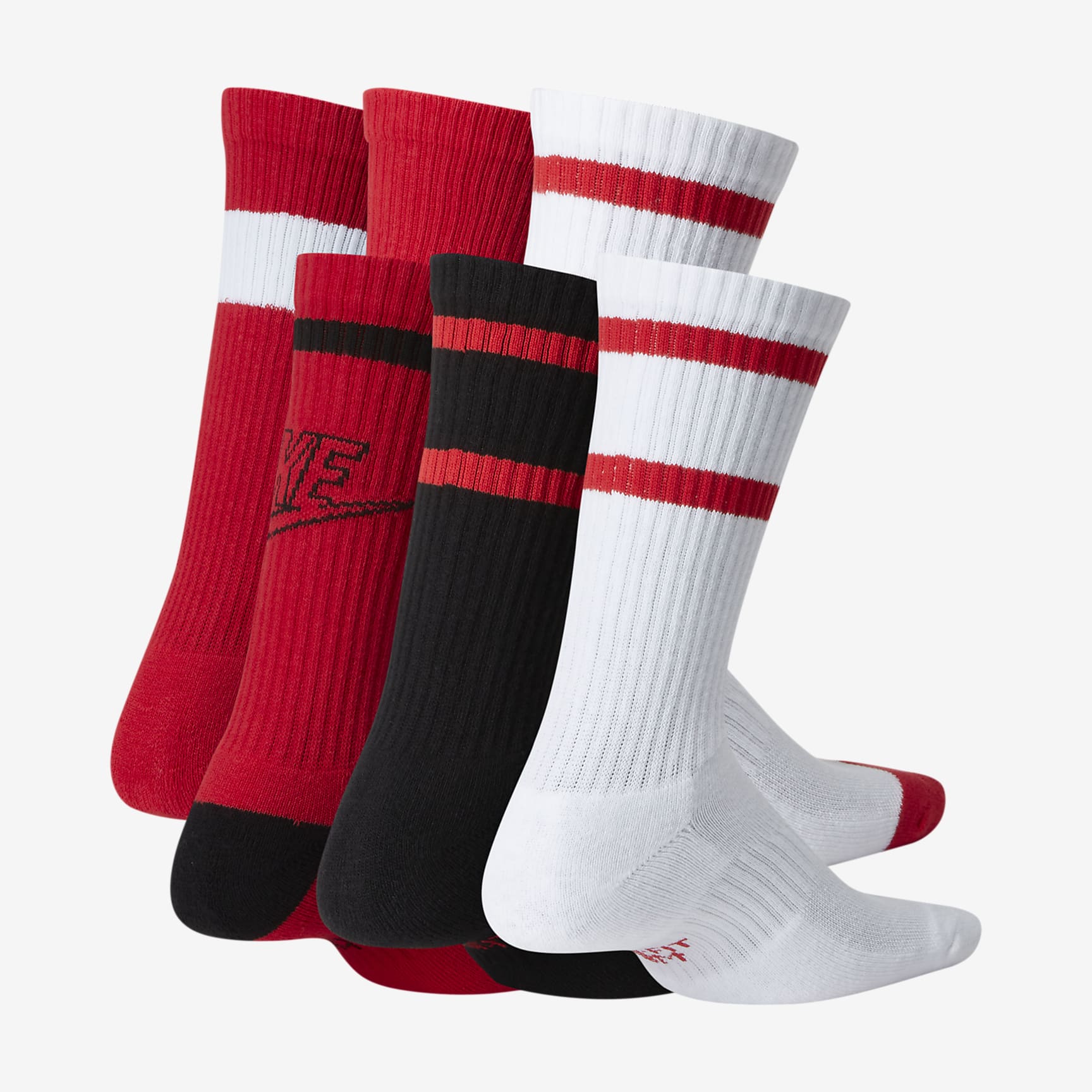 Nike Everyday Kids' Cushioned Crew Socks (6 Pairs)
