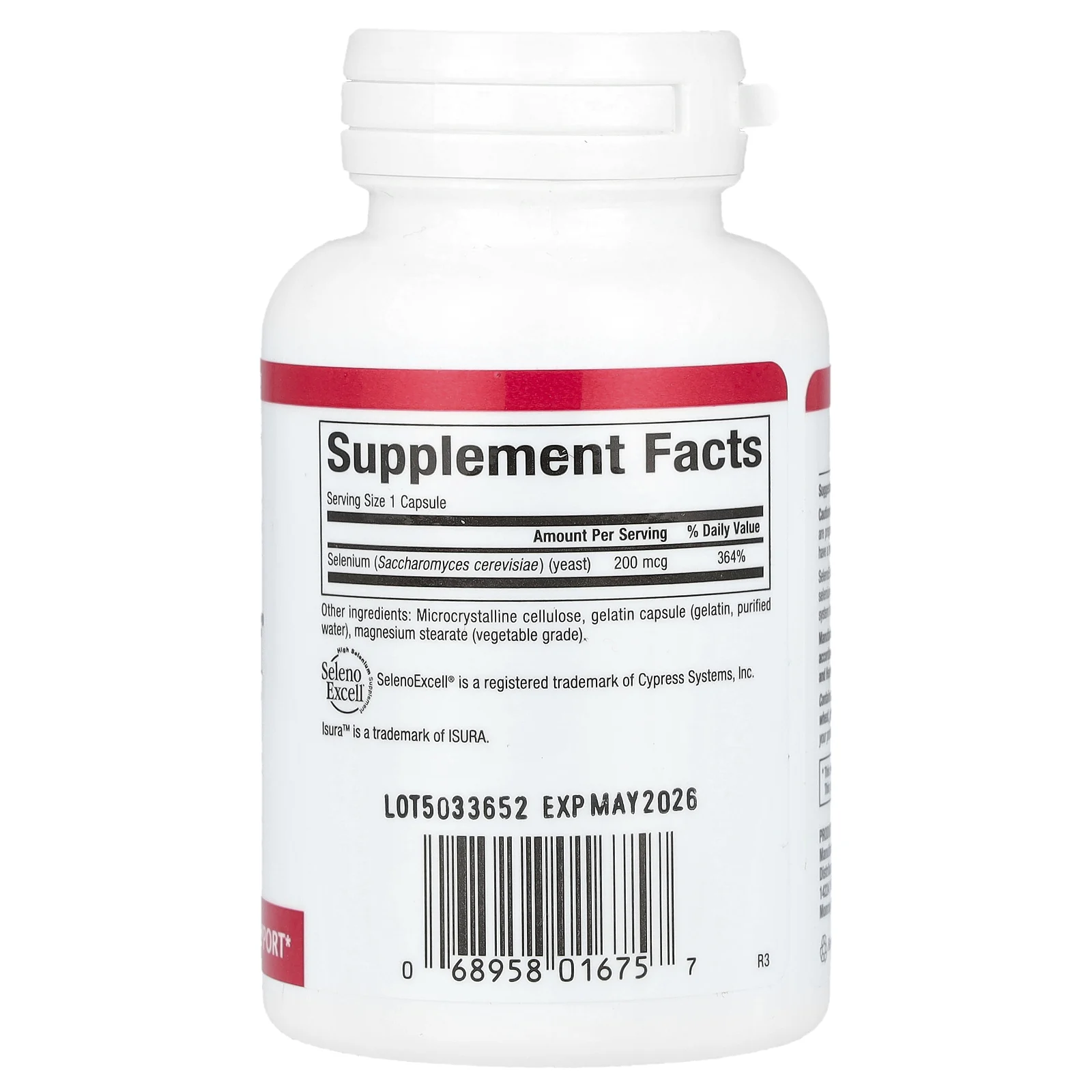 Natural Factors, SelenoExcell, селен, 200 мкг, 90 капсул