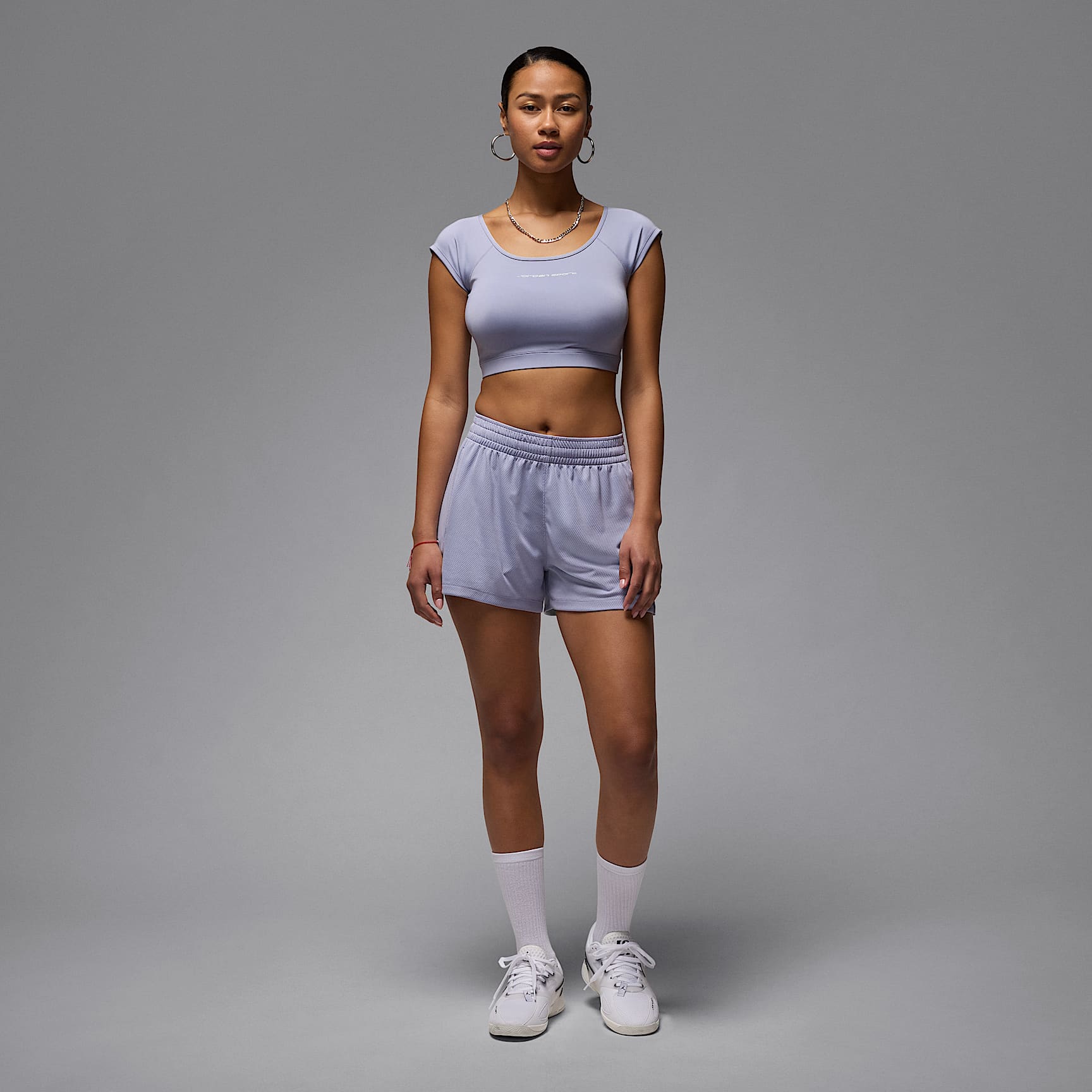 Jordan Sport Women's Short-Sleeve Knit Crop Top