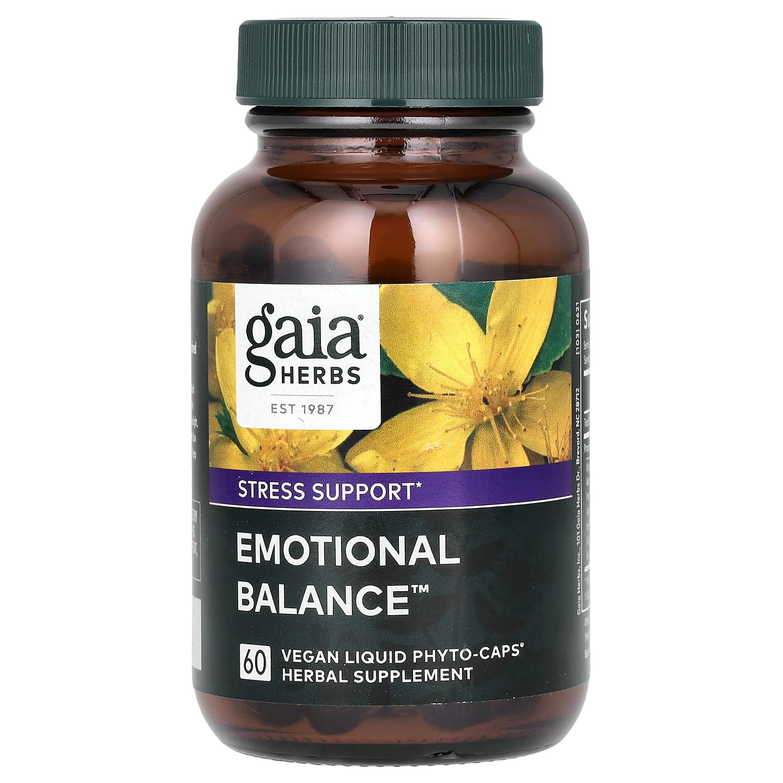 Gaia Herbs, Emotional Balance, 60 веганских капсул Phyto-Cap