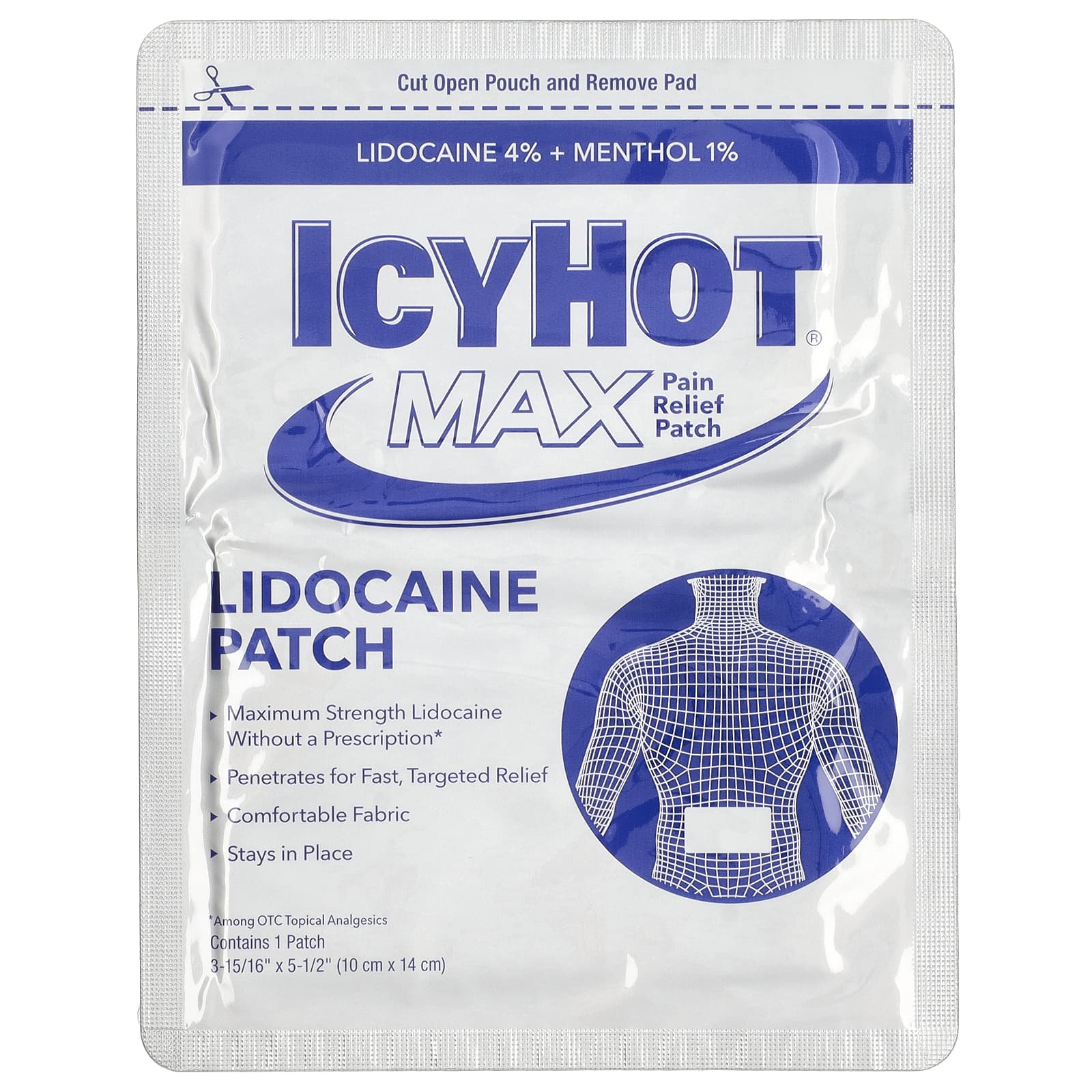 Icy Hot, Max, обезболивающие с лидокаином, 5 штук
