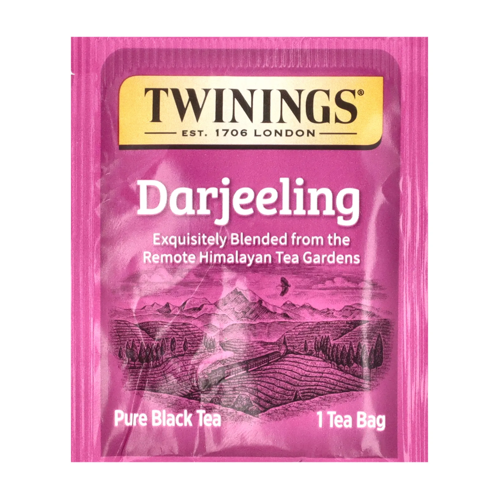 Twinings, Чистый черный чай, Дарджилинг, 50 чайных пакетиков, 100 г (3,53 унции)