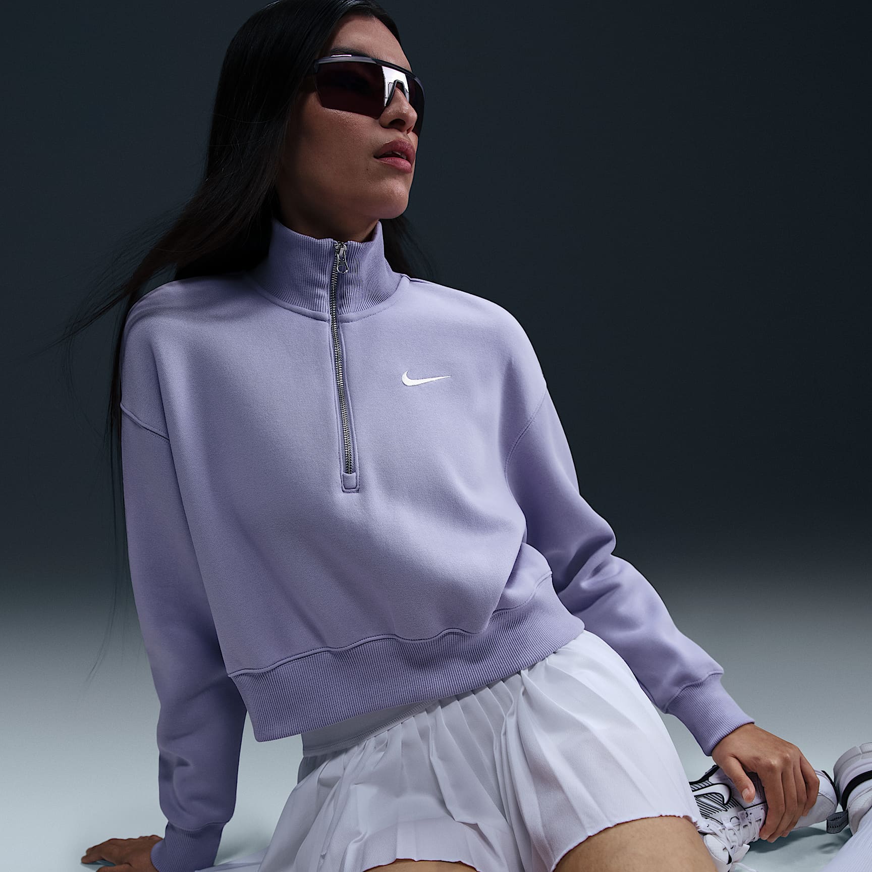 Nike Sportswear Phoenix Fleece Women's 1/4-Zip Cropped Sweatshirt