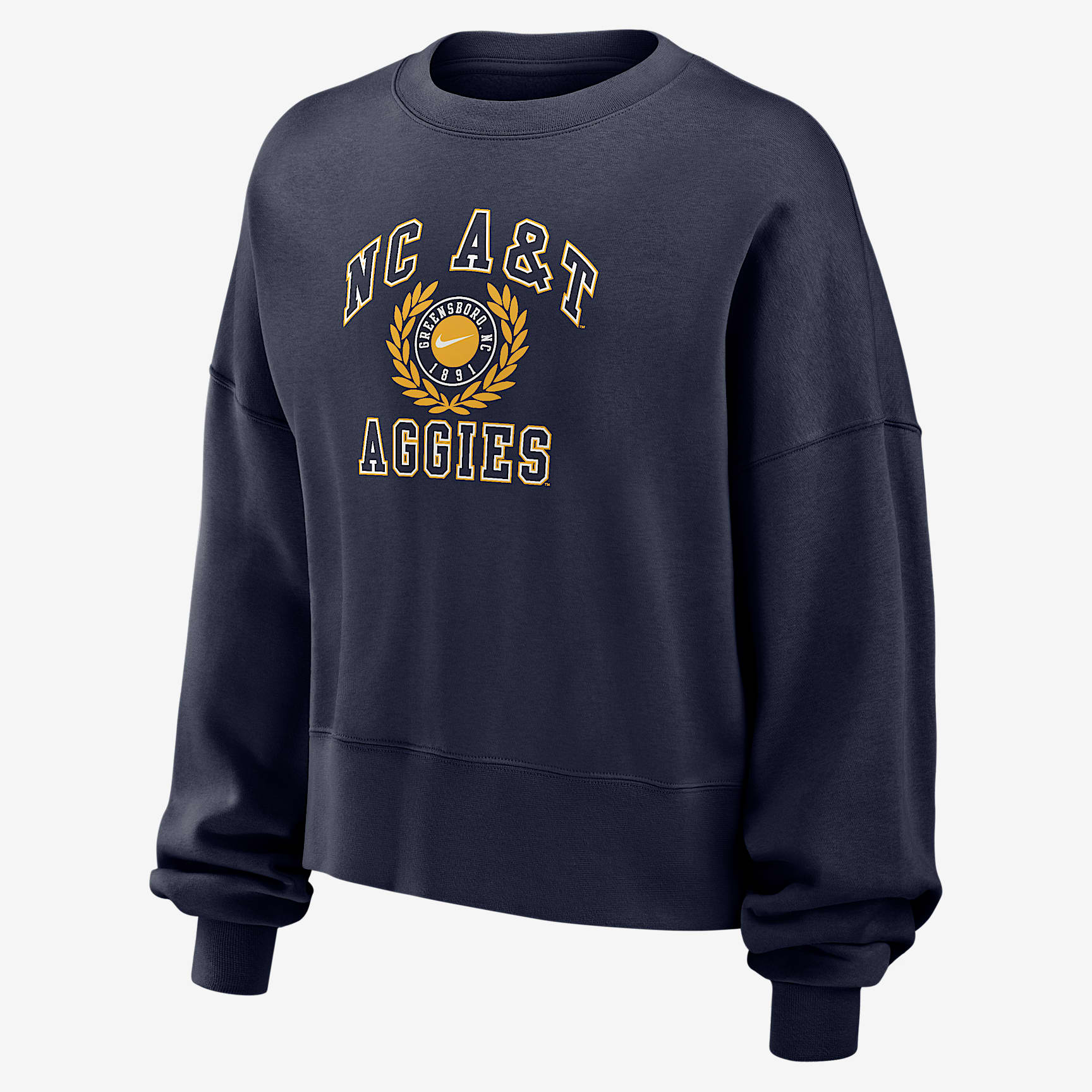 North Carolina A&T Women's Nike College Crew-Neck Sweatshirt
