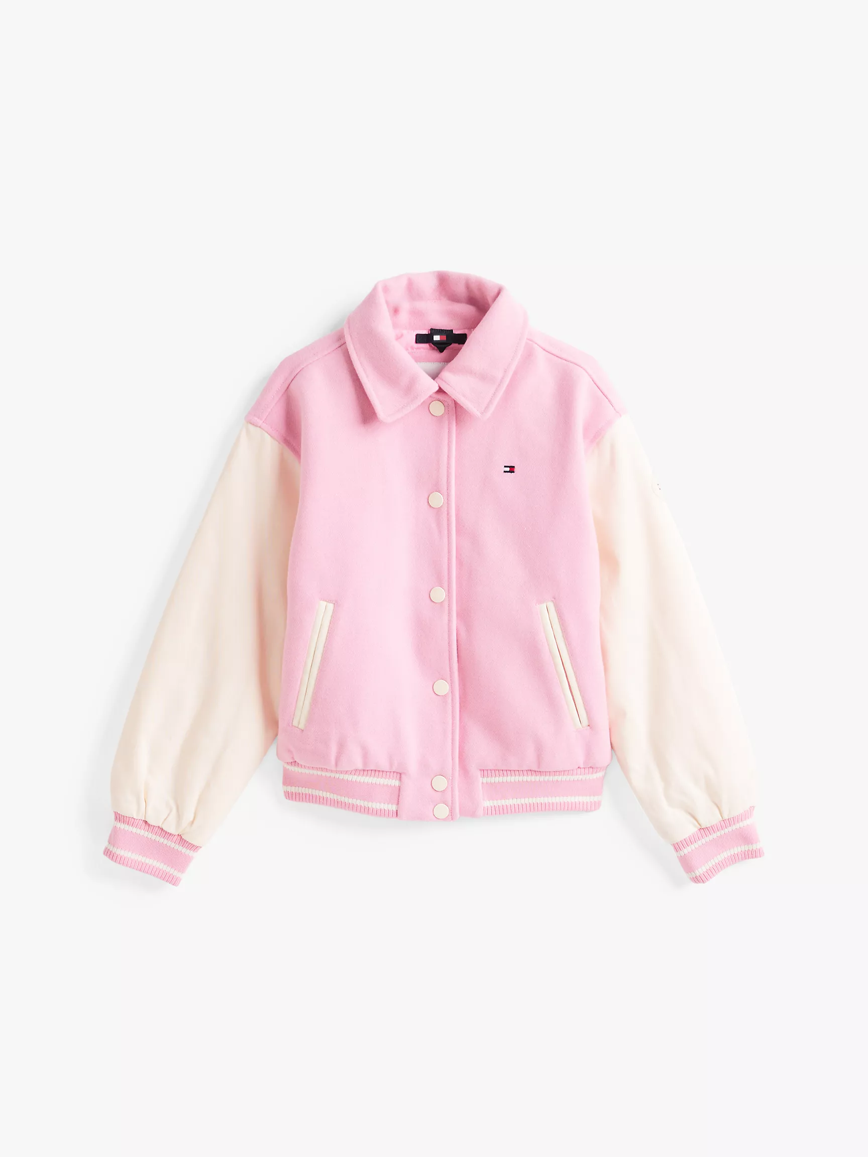 Куртка для девочки Tommy Hilfiger, Детская университетская куртка с контрастными вставками