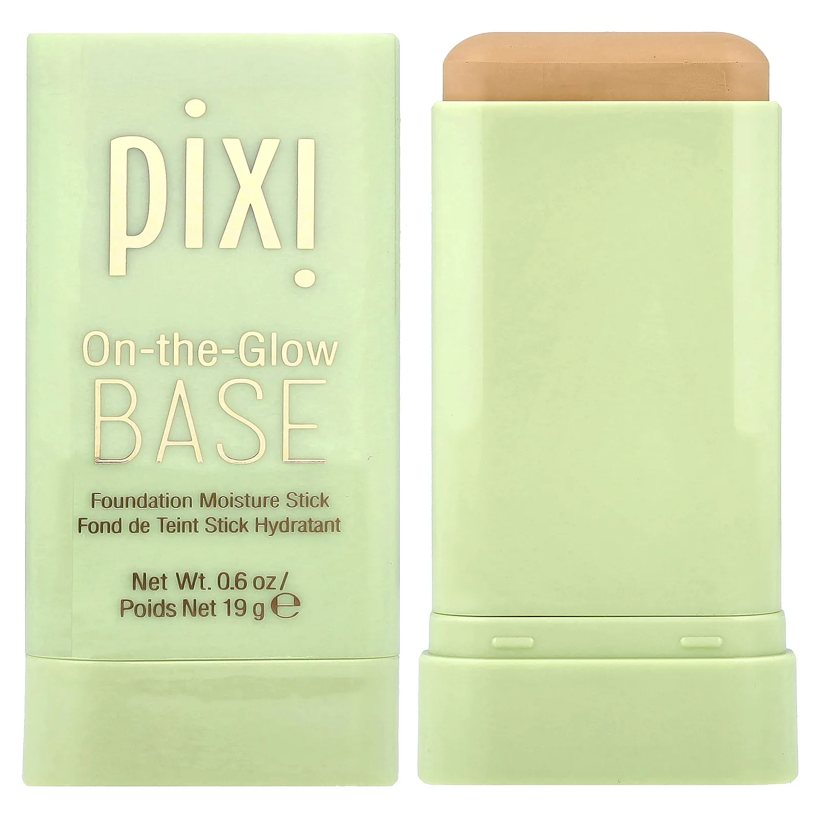 Pixi Beauty, On-The-Glow Base, увлажняющий стик для тональной основы, бежевый, 19 г (0,6 унции)