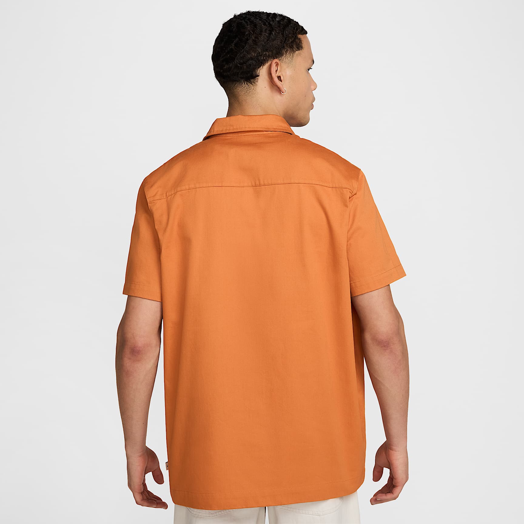 Club América Men's Nike Life Woven Military Short-Sleeve Button-Down Shirt