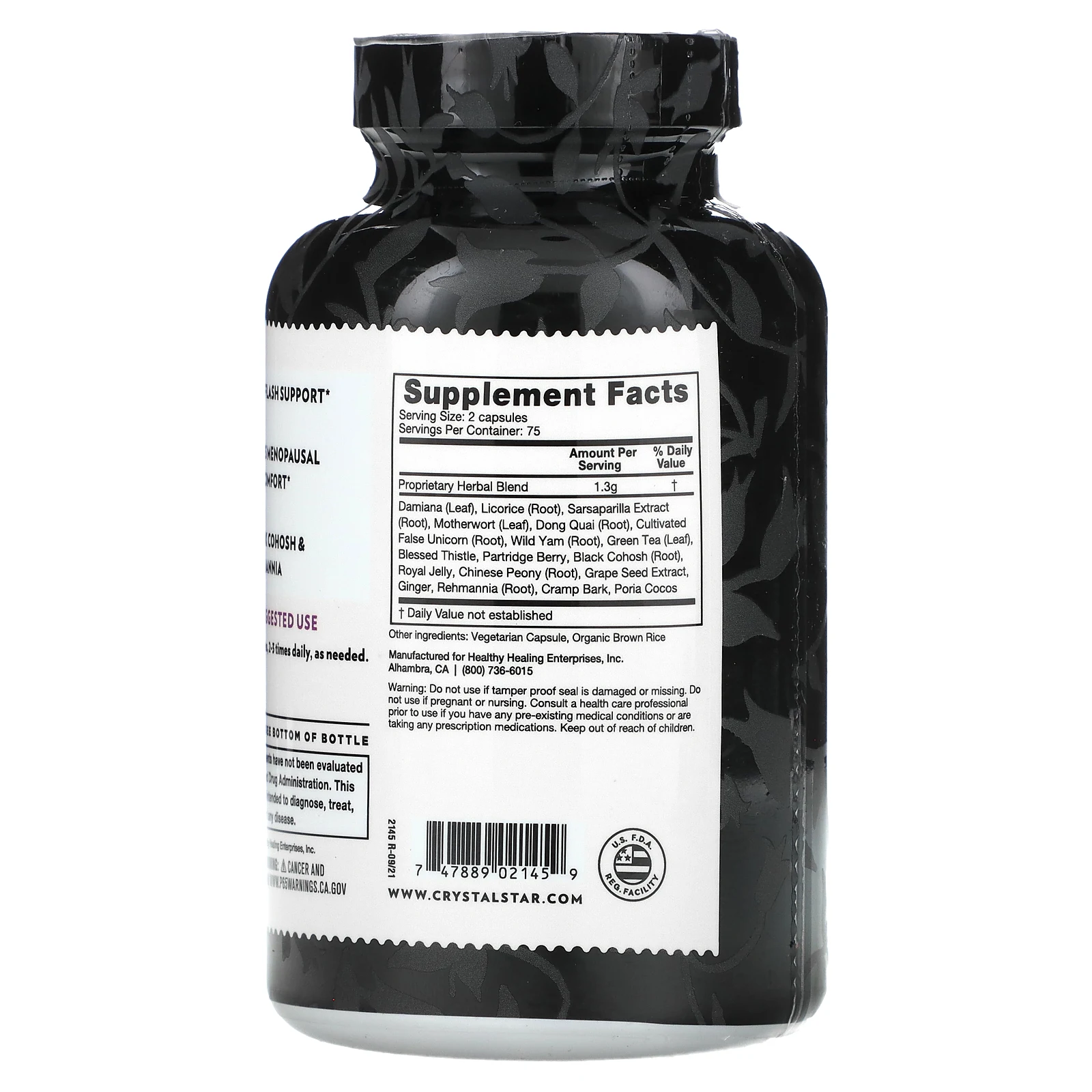 Crystal Star, Est-Aid, 150 вегетарианских капсул