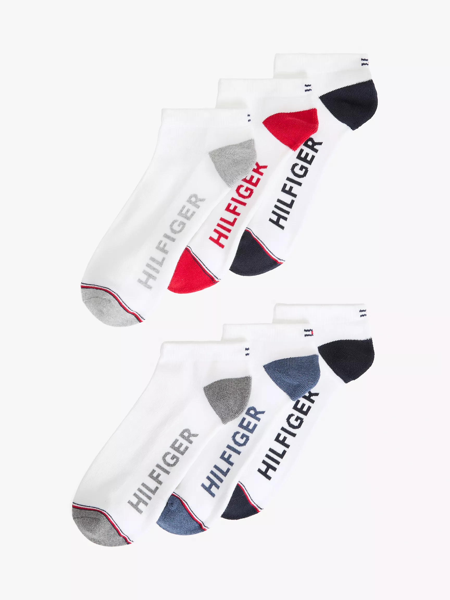 Мужские носки Tommy Hilfiger, Набор из 6 пар носков до щиколотки с логотипом Monotype