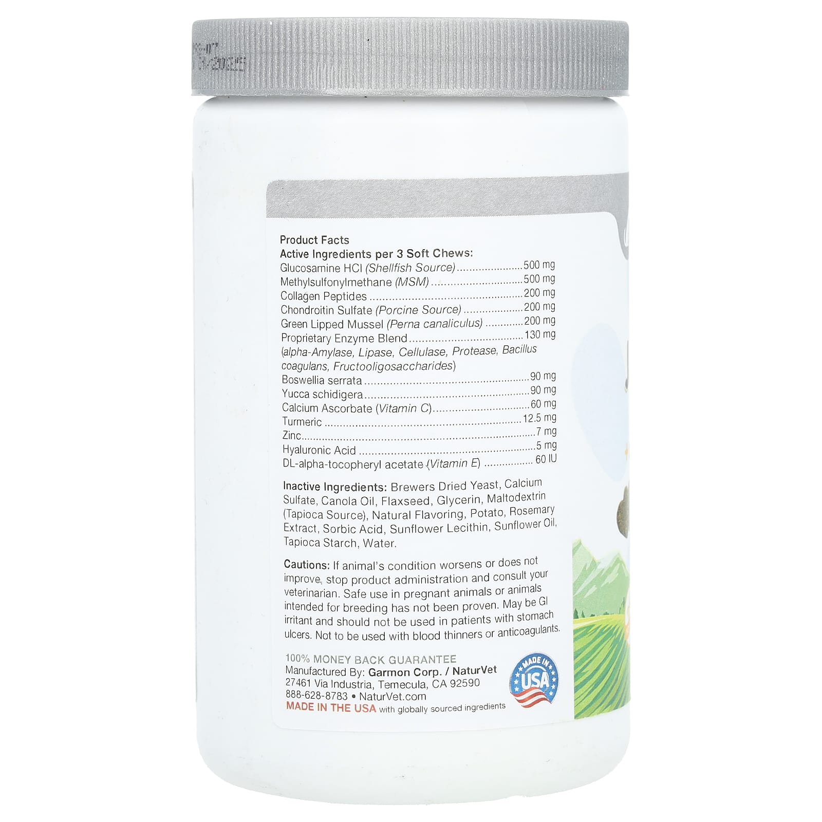 NaturVet, Senior Advanced, здоровье суставов, с коллагеном и куркумой, для собак, 60 жевательных таблеток, 180 г (6,3 унции)