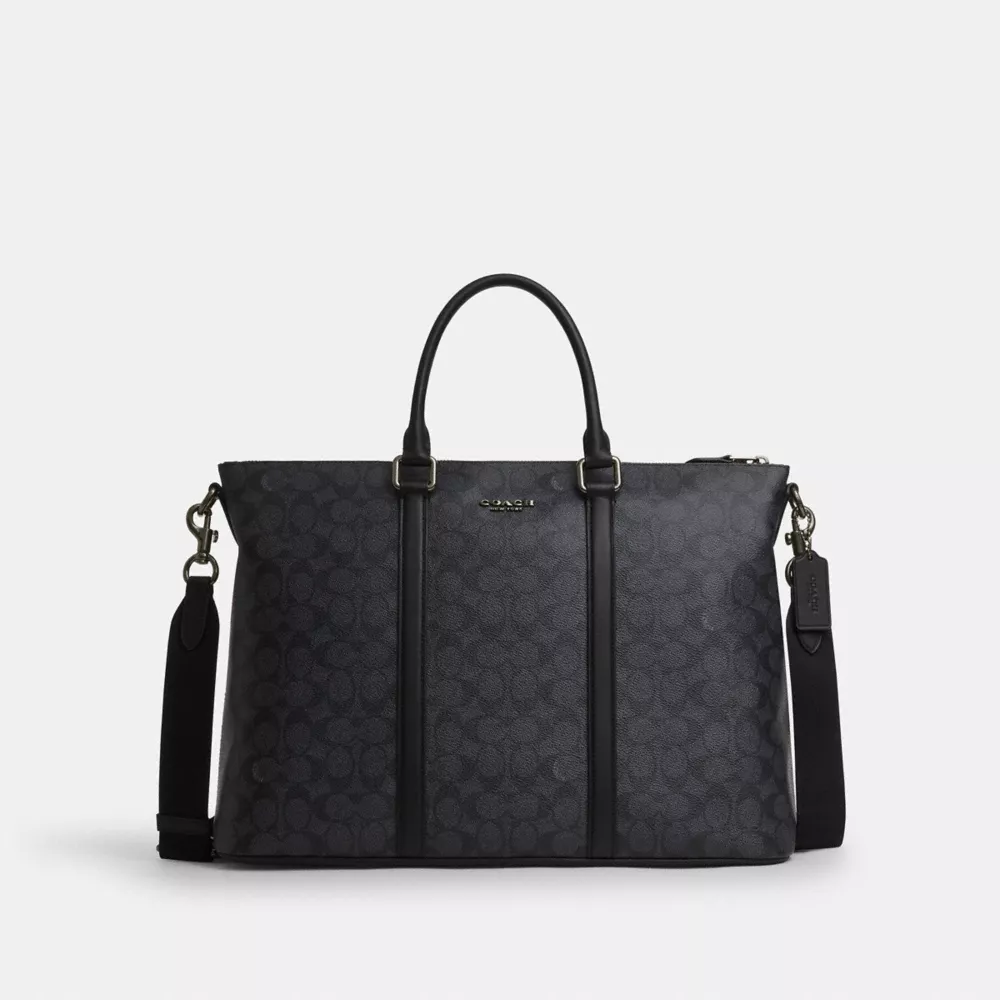 Сумка COACH Caleb Work Bag In Signature Canvas