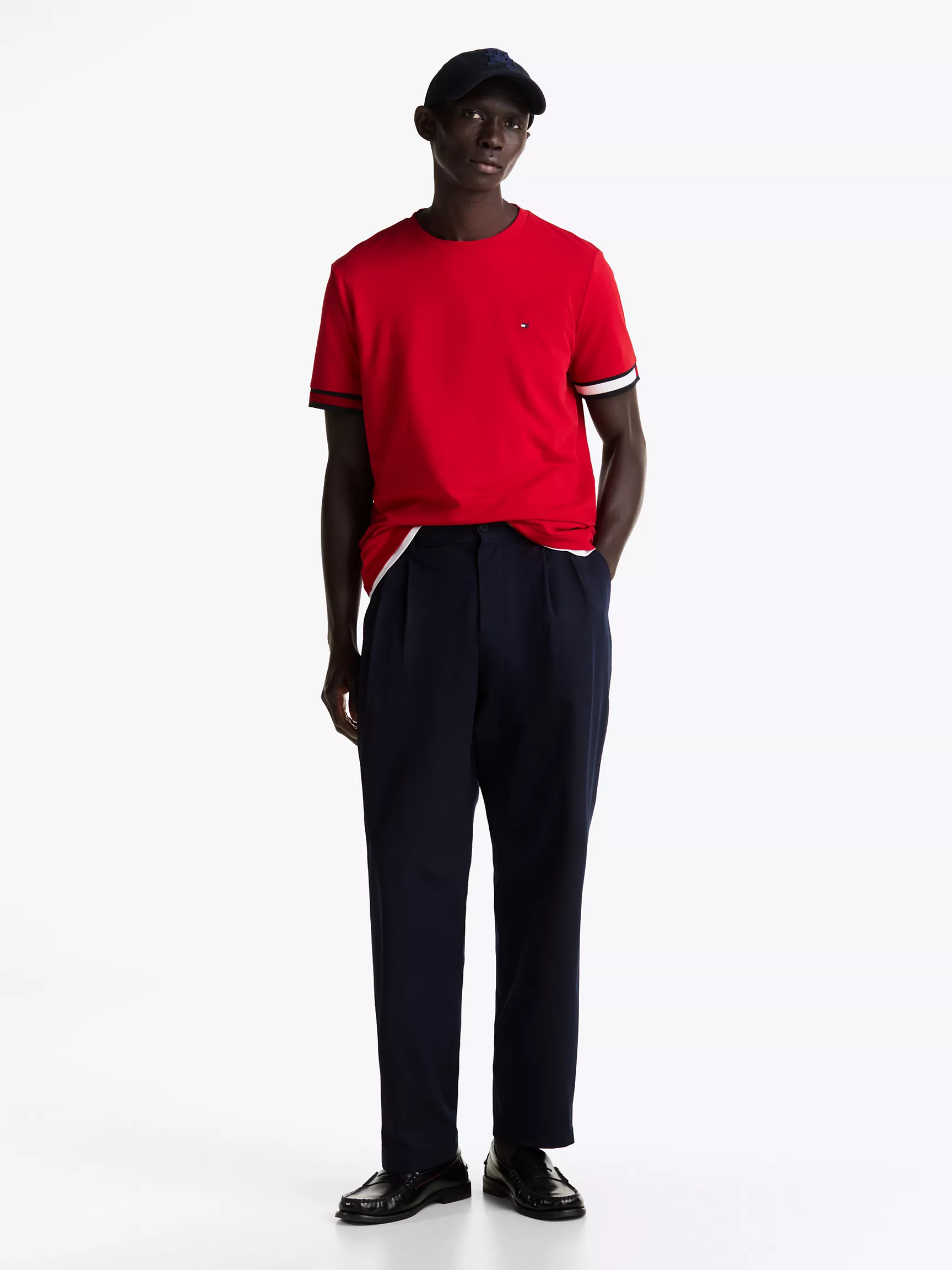 Мужская футболка Tommy Hilfiger, Футболка Tommy с контрастными краями