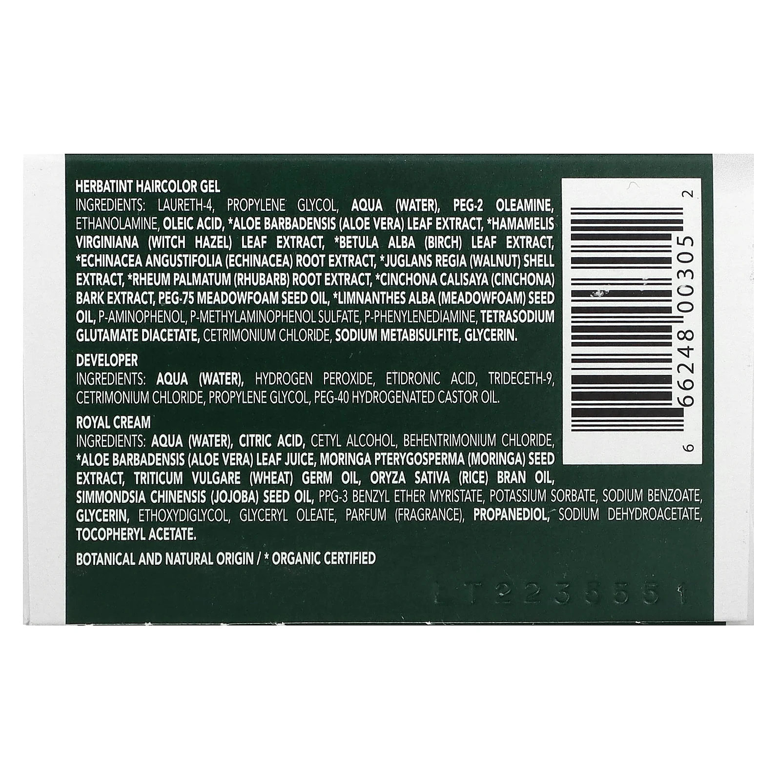 Herbatint, Стойкая гель-краска для волос, FF 5, песочный блонд, 135 мл (4,56 жидк. Унции)