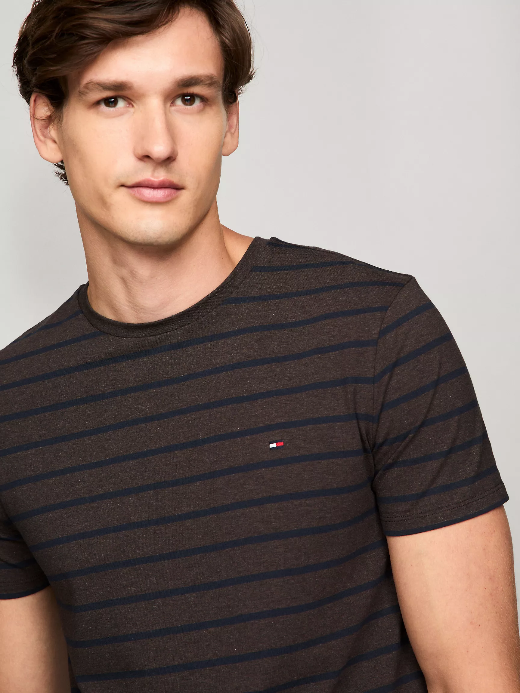 Мужская футболка Tommy Hilfiger, Эластичная футболка премиального качества сверхприталенного кроя