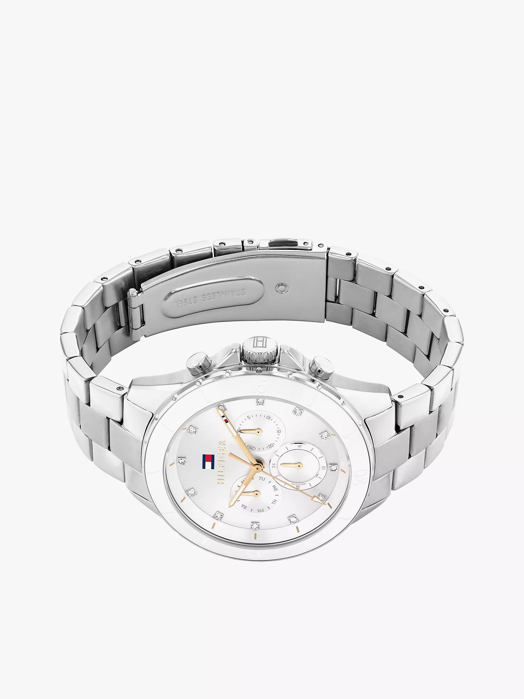 Женские часы Tommy Hilfiger, Часы с дополнительными циферблатами и белым безелем