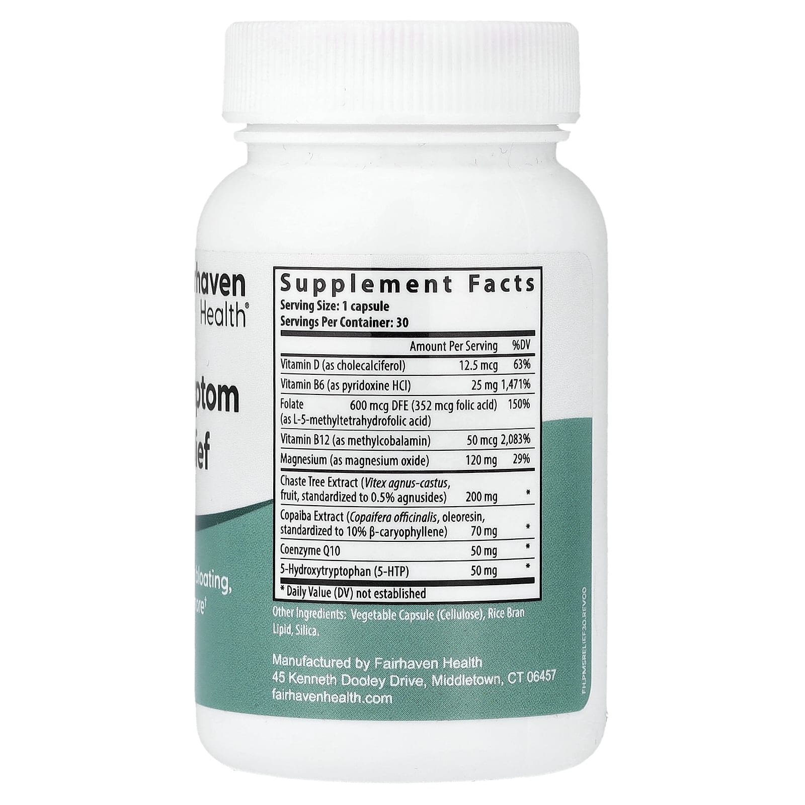 Fairhaven Health, средство для облегчения симптомов ПМС, 30 капсул