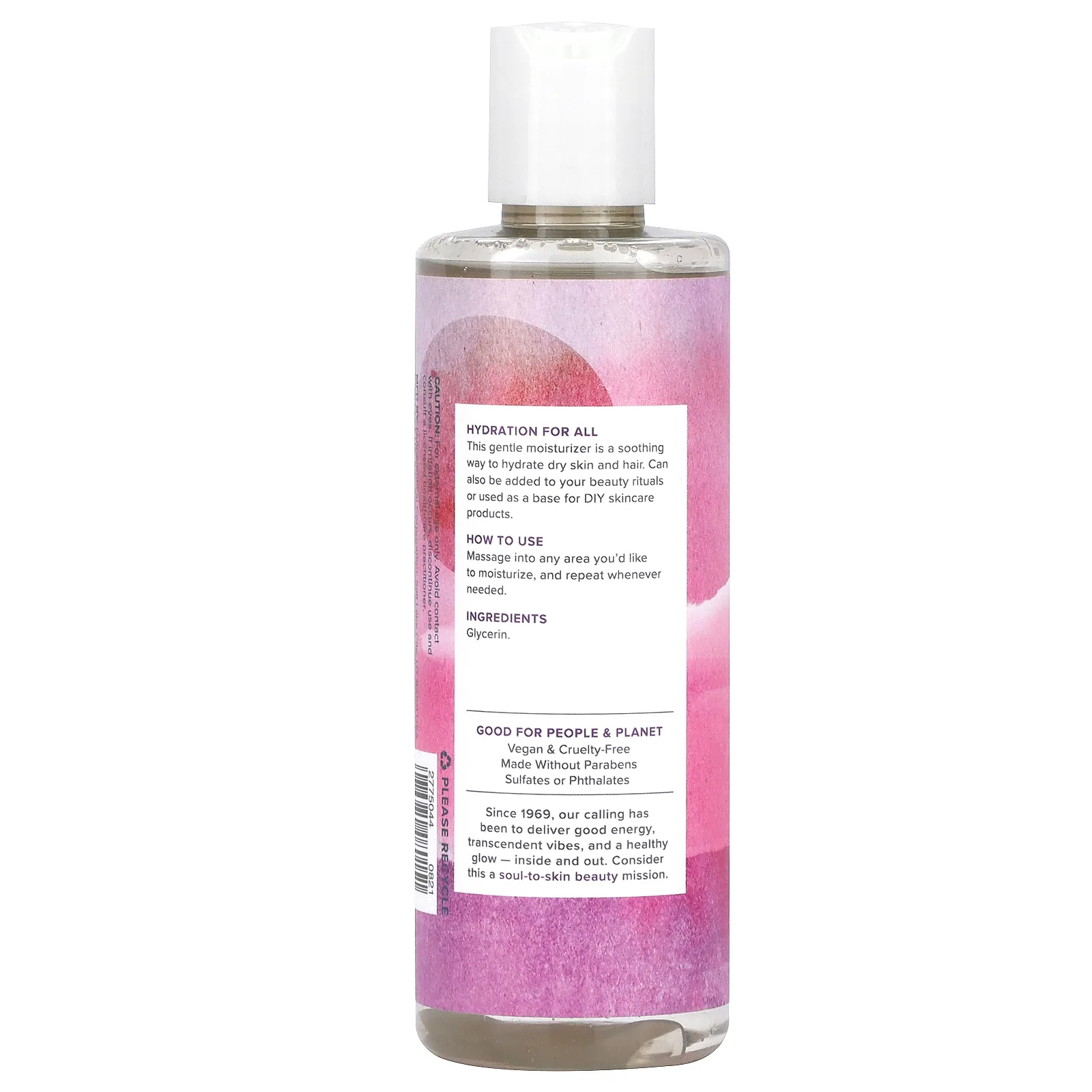 Heritage Store, Растительный глицерин, успокаивающее увлажняющее средство, для всех типов кожи, 237 мл (8 жидк. Унций)