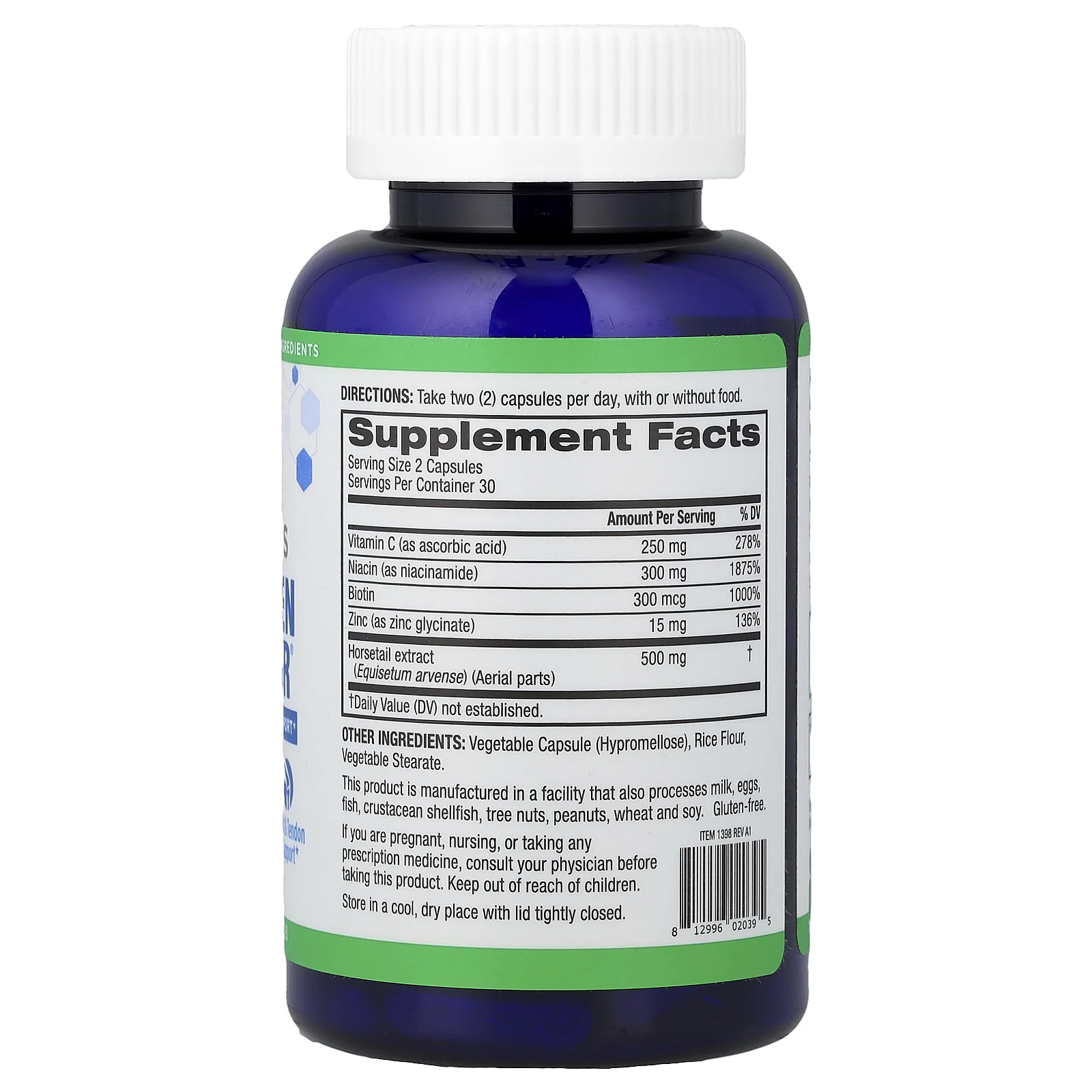 BioTRUST, Ageless Collagen Booster®, 60 растительных капсул