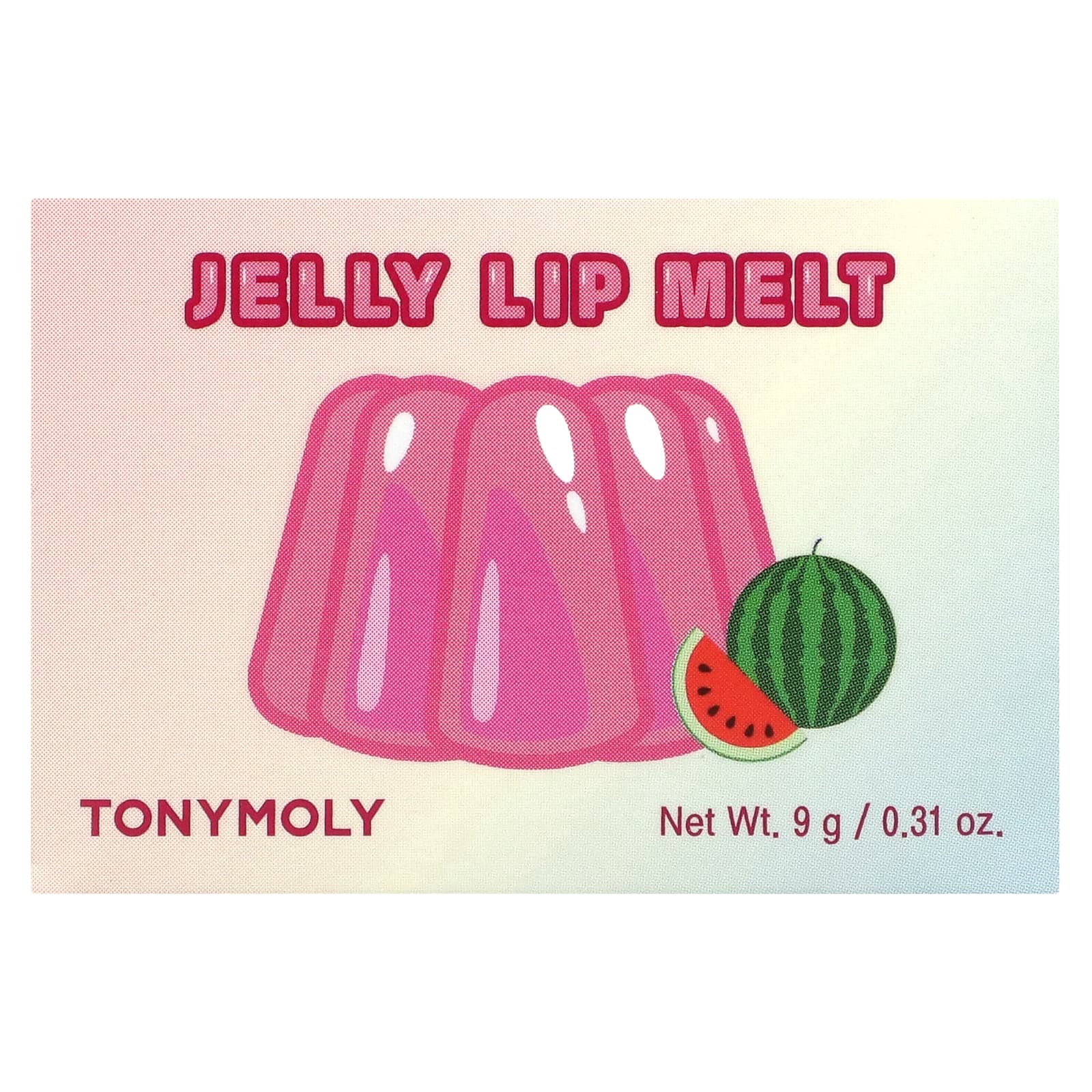 Tony Moly, Jelly Lip Melt, арбуз, 9 г (0,31 унции)