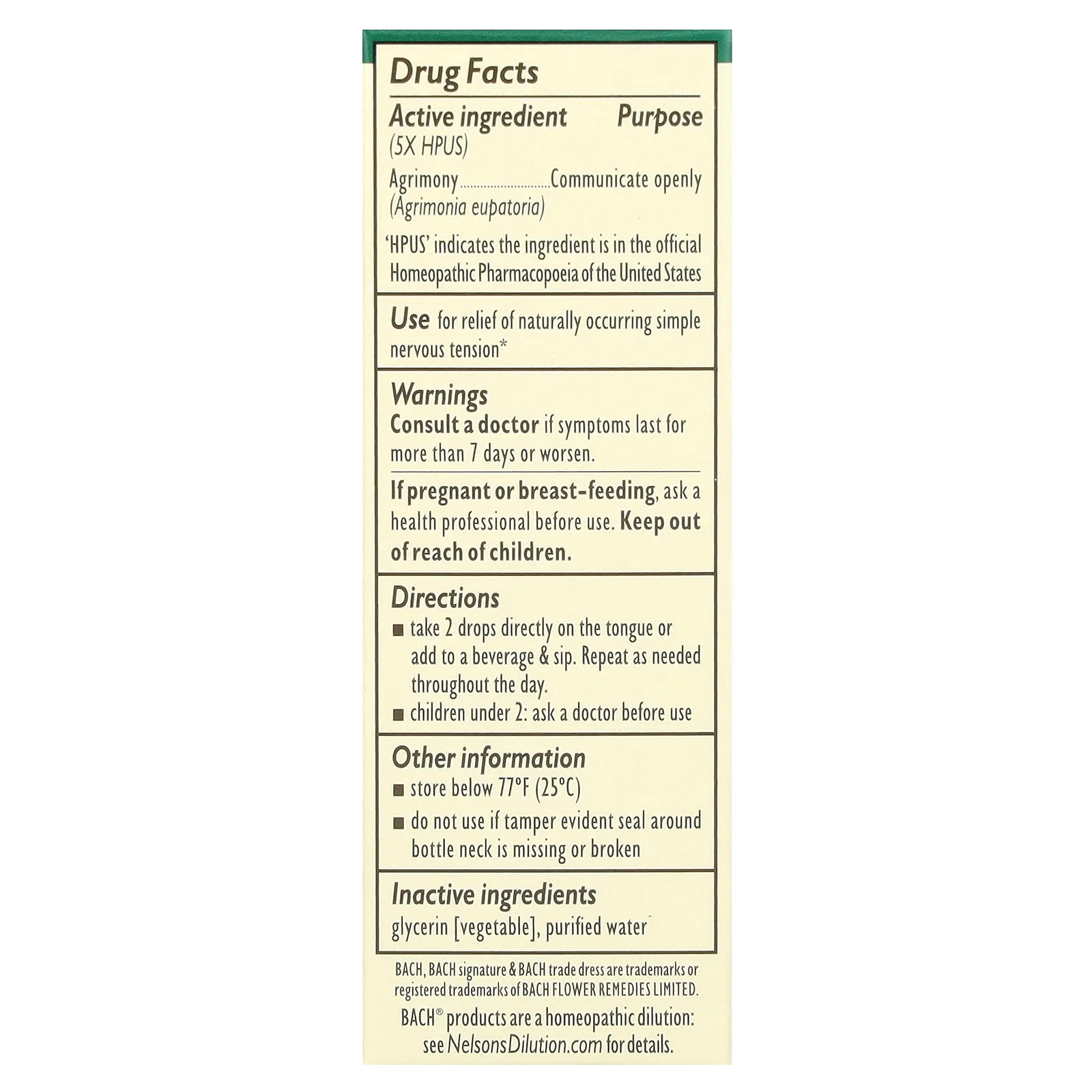 Bach, Original Flower Remedies, репейник, 10 мл (0,35 жидк. унции)