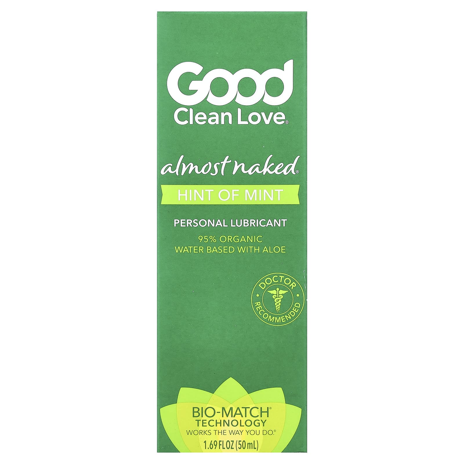 Good Clean Love, Почти Naked®, смазка для личной гигиены, с мятным вкусом, 50 мл (1,69 жидк. унции)