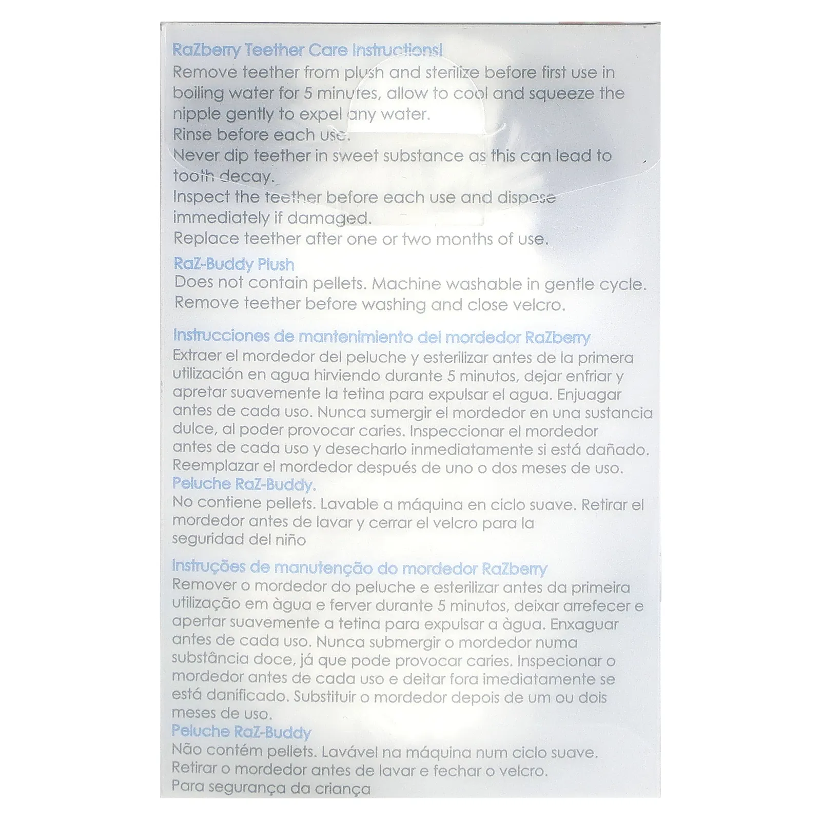 RaZbaby, набор для прорезывания зубов, от 0 месяцев, панда, 1 шт.