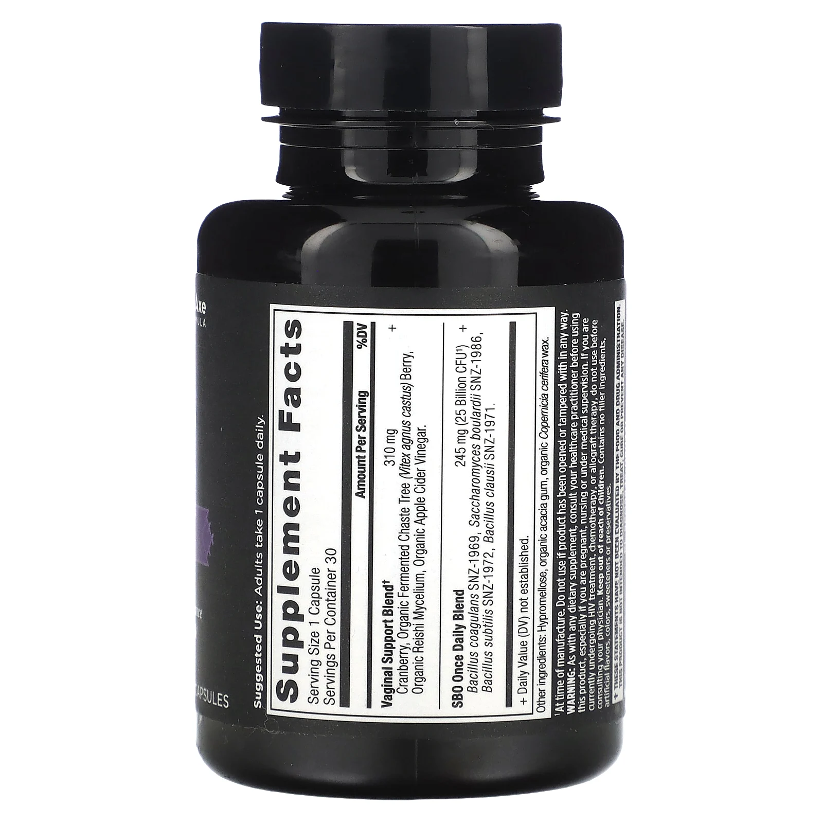 Ancient Nutrition, Пробиотики SBO, вагинальные, 25 млрд КОЕ, 30 капсул